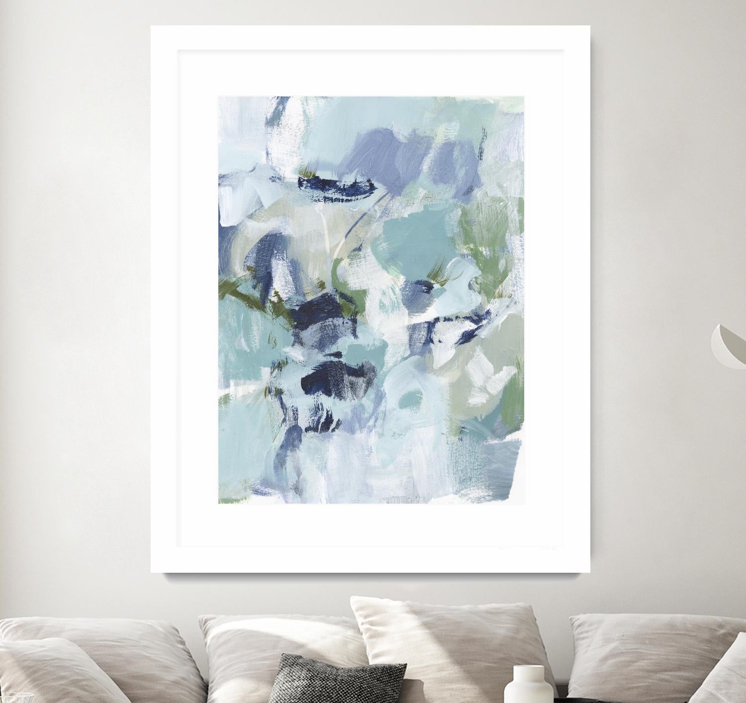Azure Abstract I by Christina Long on GIANT ART - beige abstract abstract