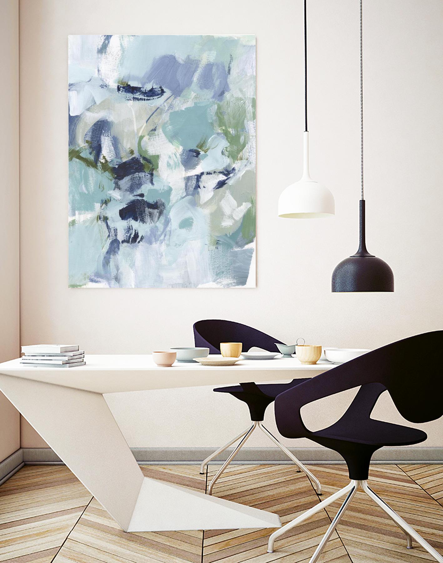 Azure Abstract I by Christina Long on GIANT ART - beige abstract abstract