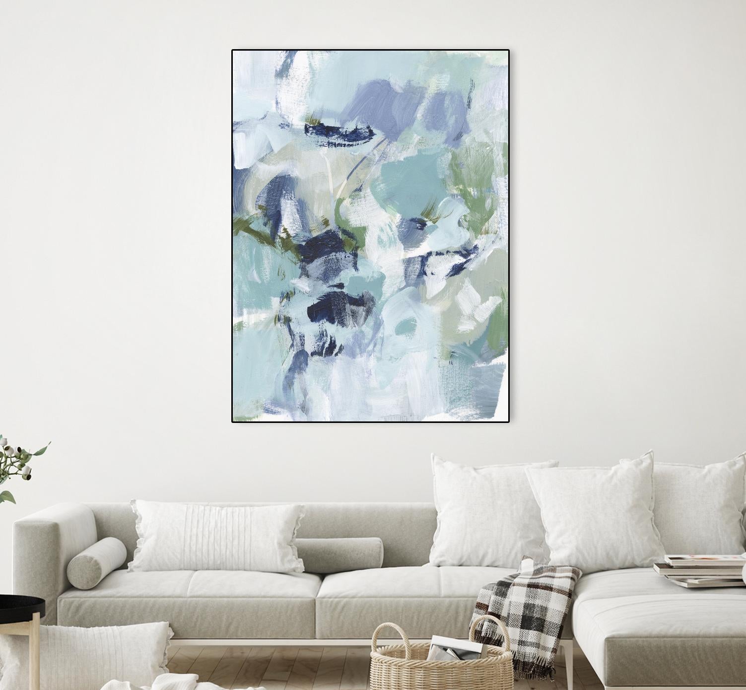 Azure Abstract I by Christina Long on GIANT ART - beige abstract abstract