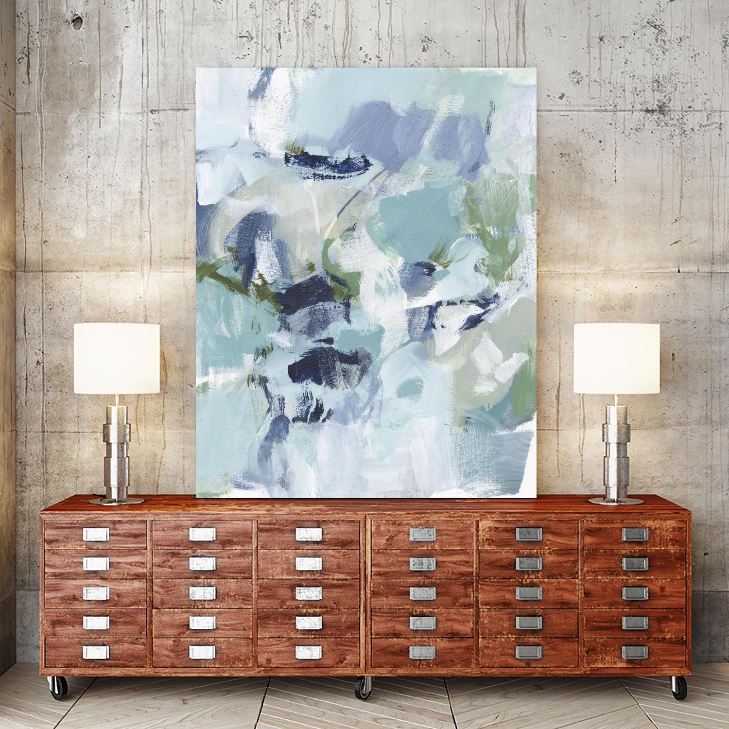 Azure Abstract I by Christina Long on GIANT ART - beige abstract abstract