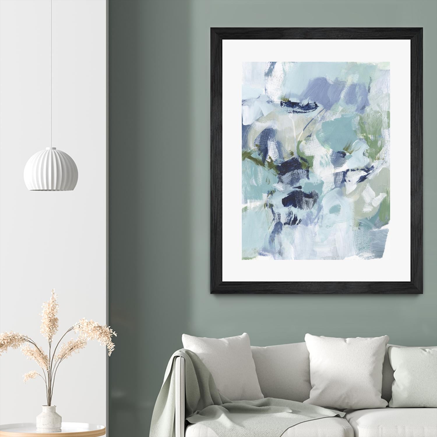 Azure Abstract I by Christina Long on GIANT ART - beige abstract abstract