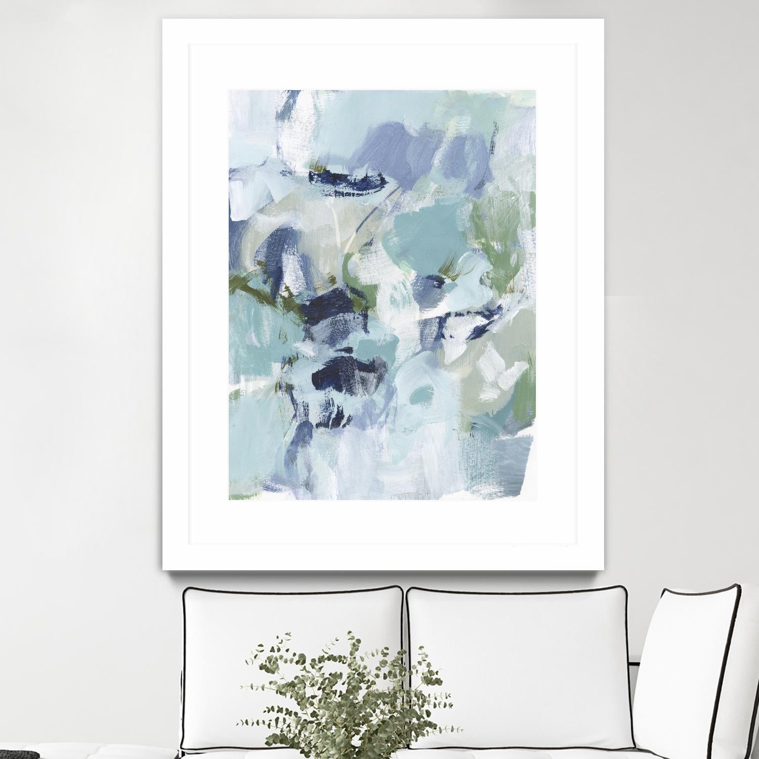 Azure Abstract I by Christina Long on GIANT ART - beige abstract abstract