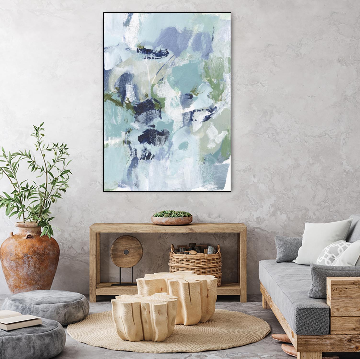 Azure Abstract I by Christina Long on GIANT ART - beige abstract abstract