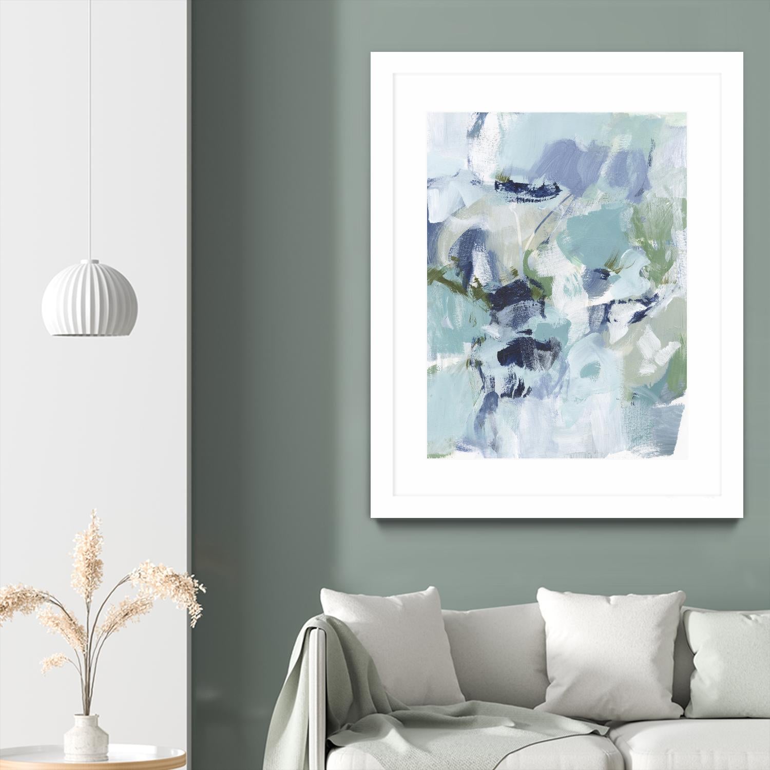 Azure Abstract I by Christina Long on GIANT ART - beige abstract abstract