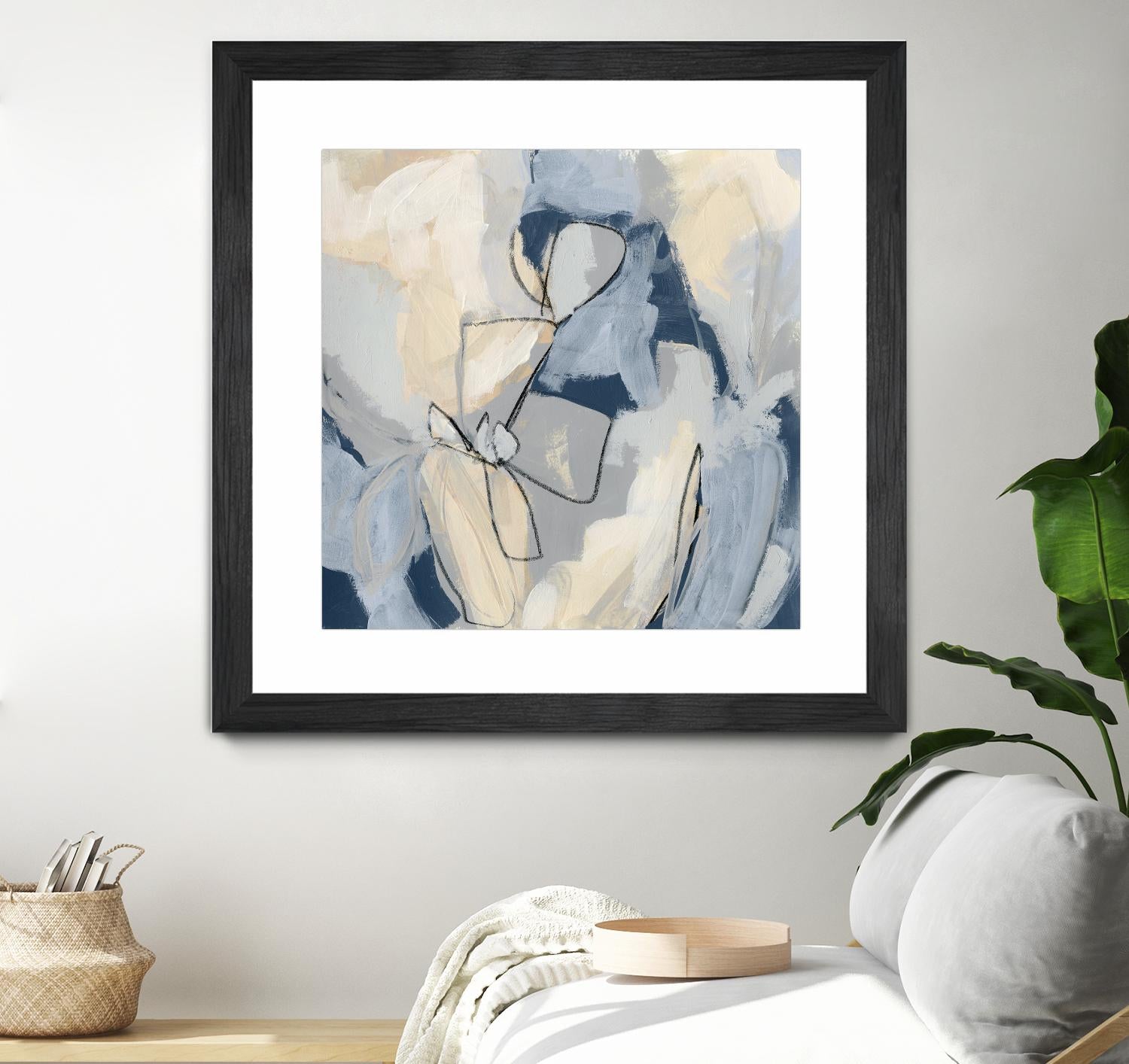 Blossom & Bliss I by June Vess on GIANT ART - blue abstract abstract