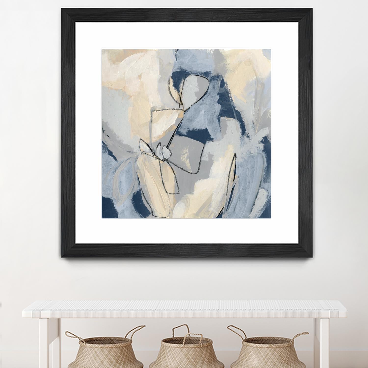 Blossom & Bliss I by June Vess on GIANT ART - blue abstract abstract