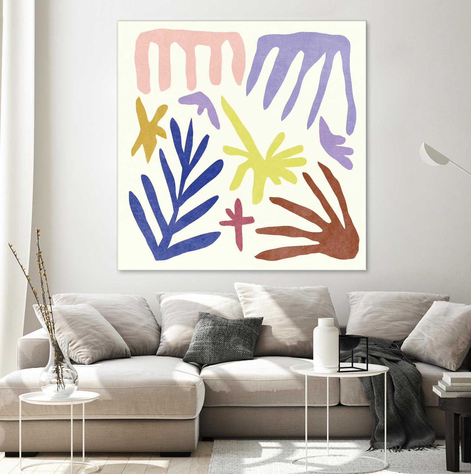 Coral Construction II by Melissa Wang on GIANT ART - pink abstract abstract