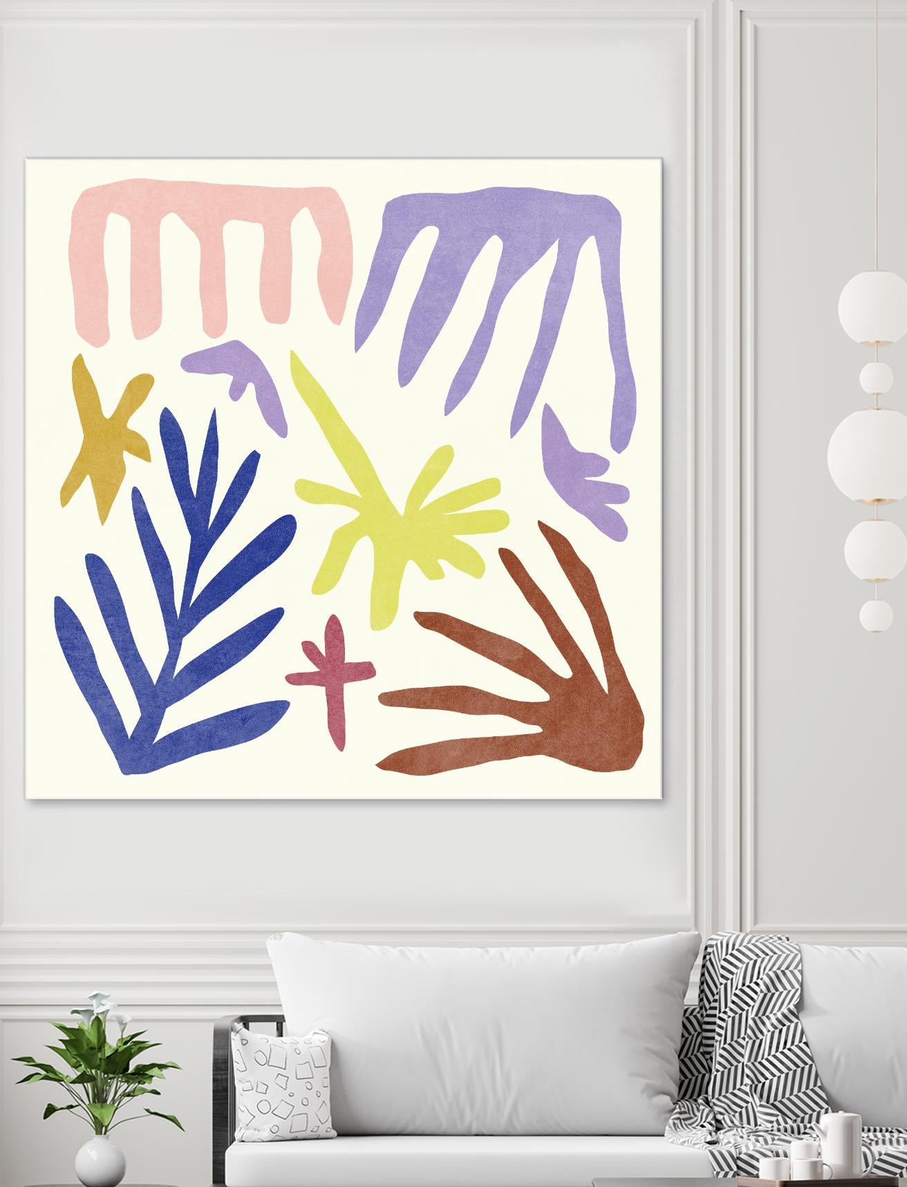 Coral Construction II by Melissa Wang on GIANT ART - pink abstract abstract