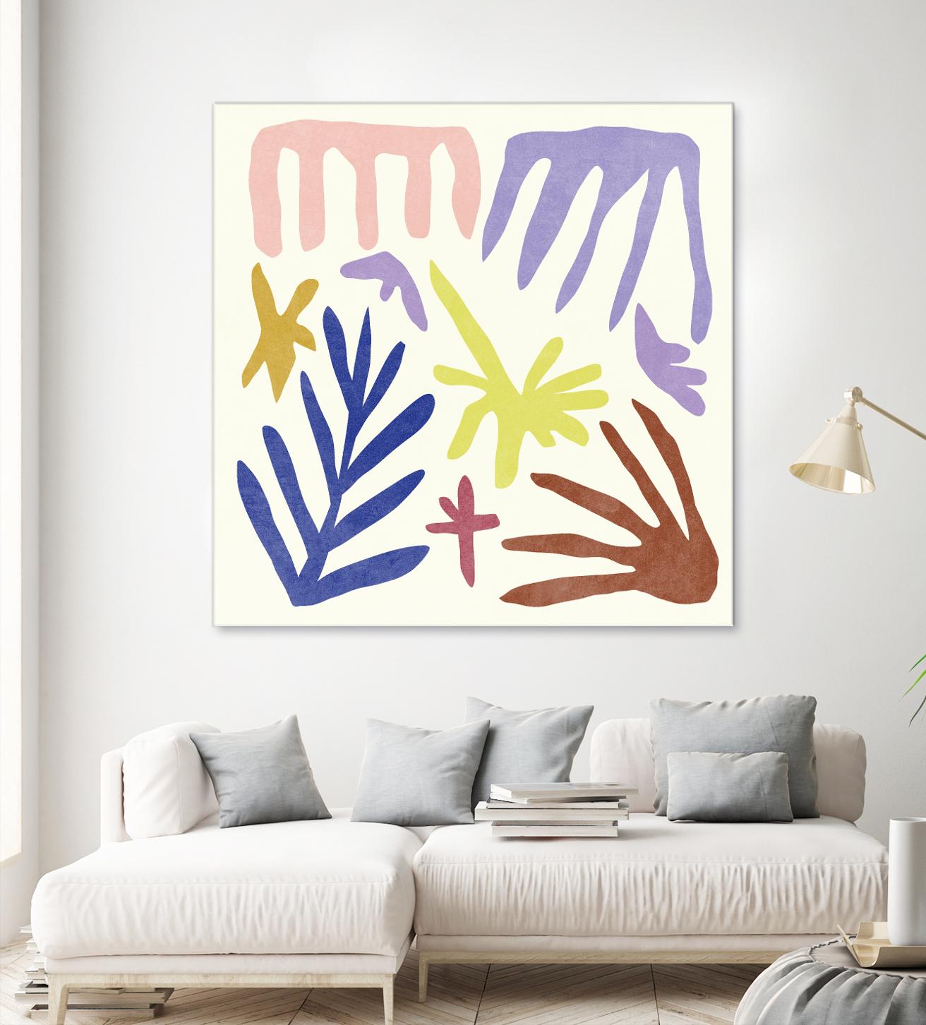 Coral Construction II by Melissa Wang on GIANT ART - pink abstract abstract