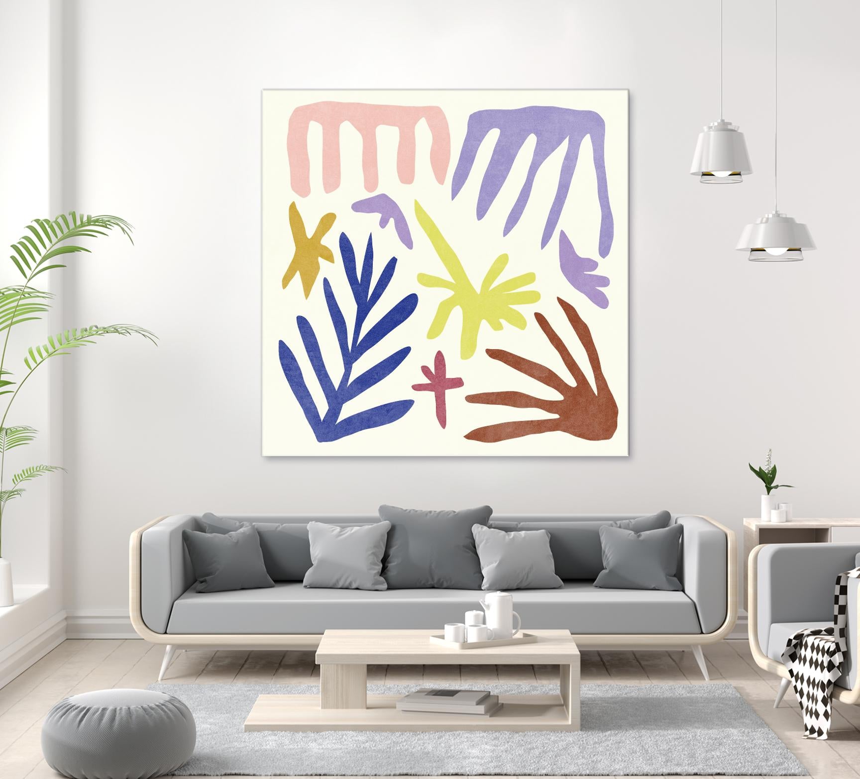 Coral Construction II by Melissa Wang on GIANT ART - pink abstract abstract