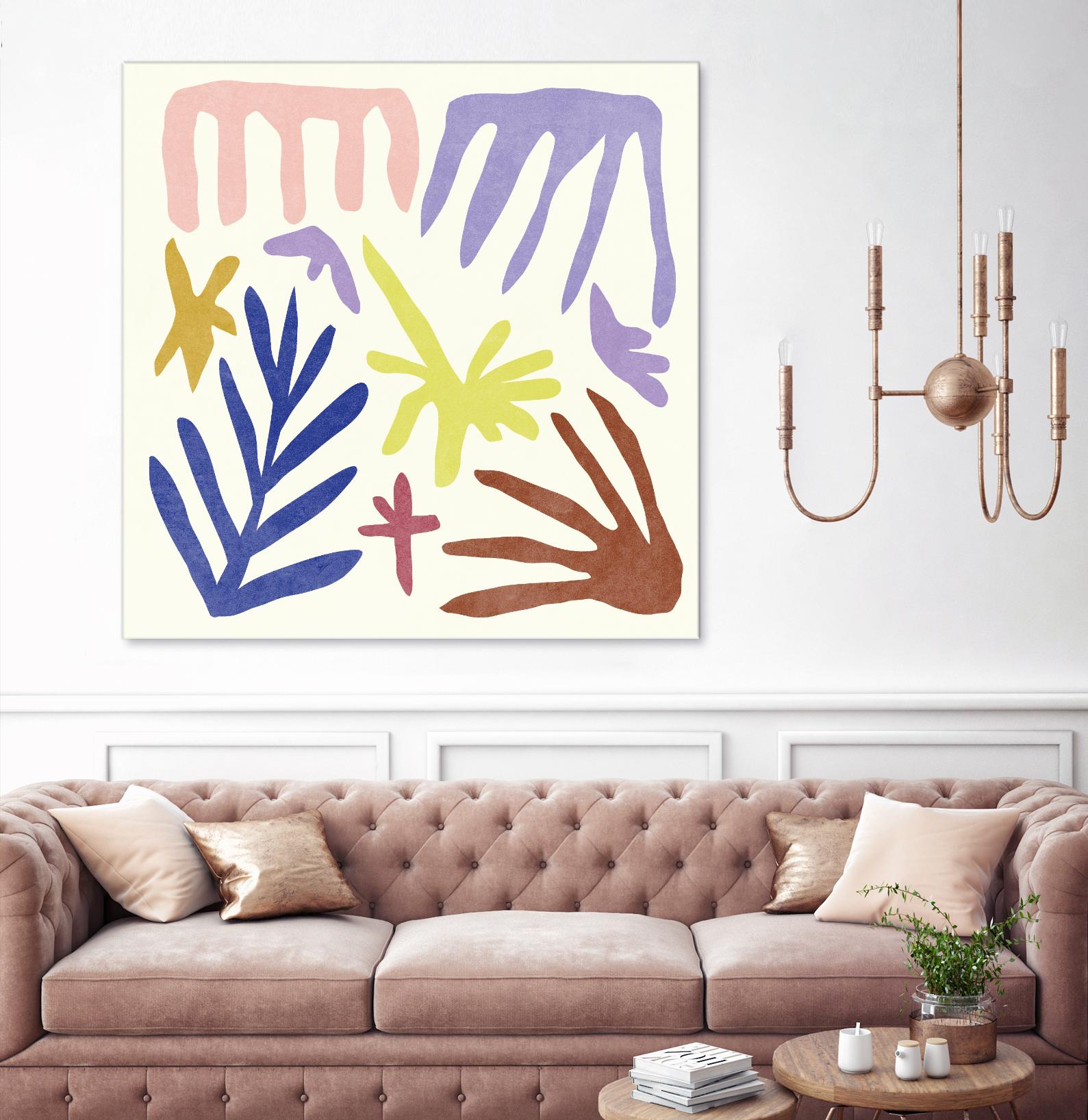 Coral Construction II by Melissa Wang on GIANT ART - pink abstract abstract