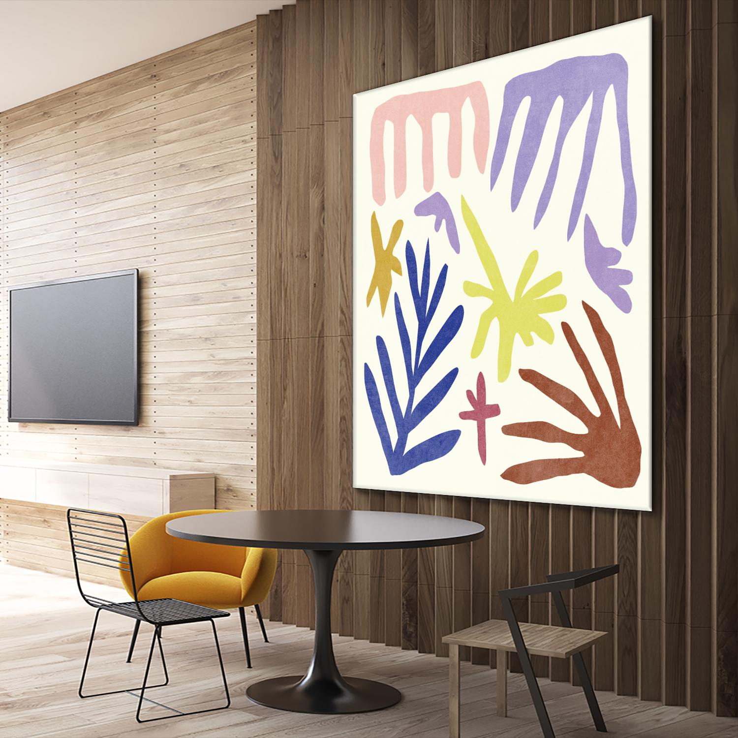 Coral Construction II by Melissa Wang on GIANT ART - pink abstract abstract