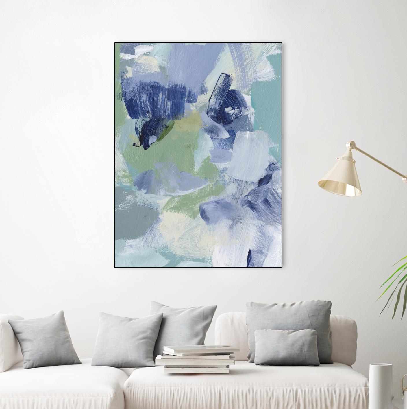 Northern Lights Abstract VI by Christina Long on GIANT ART - green abstract abstract