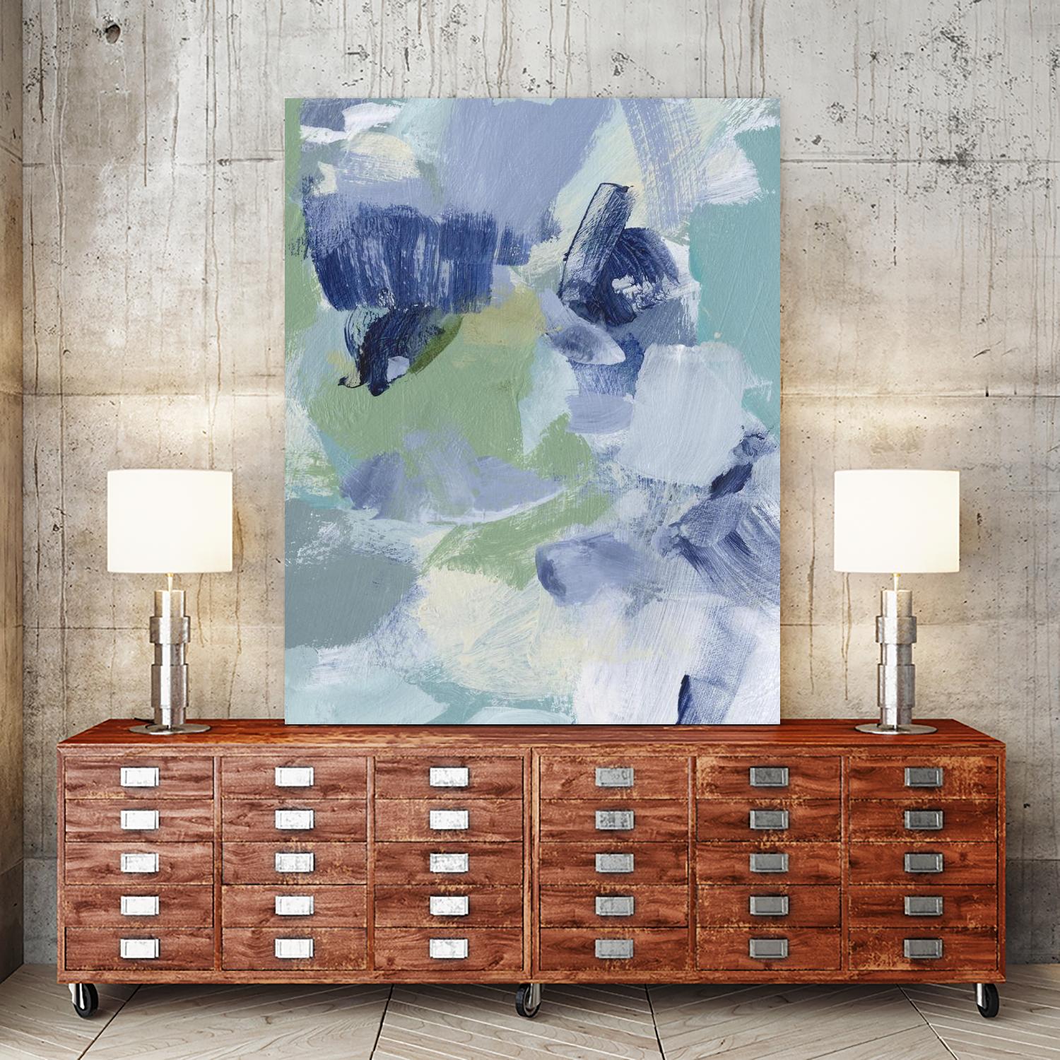 Northern Lights Abstract VI by Christina Long on GIANT ART - green abstract abstract