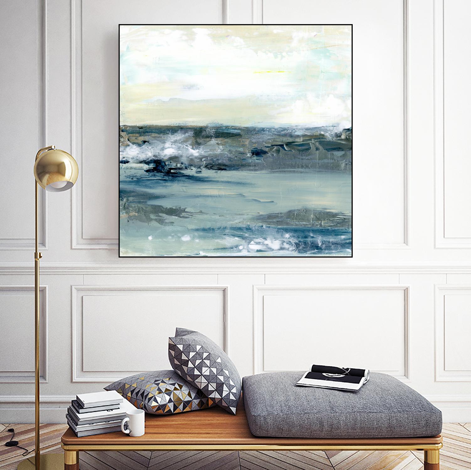 Coastal Blues I by Lila Bramma on GIANT ART - white landscapes & seascapes abstract