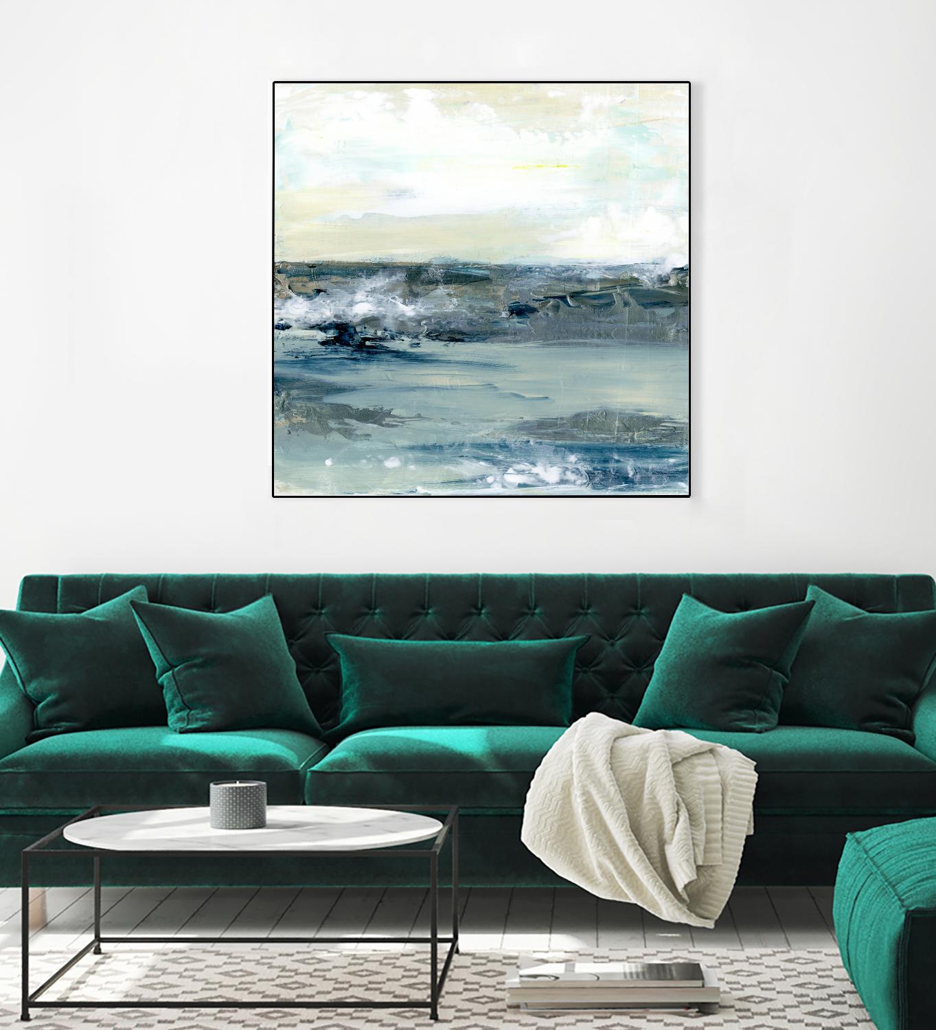 Coastal Blues I by Lila Bramma on GIANT ART - white landscapes & seascapes abstract