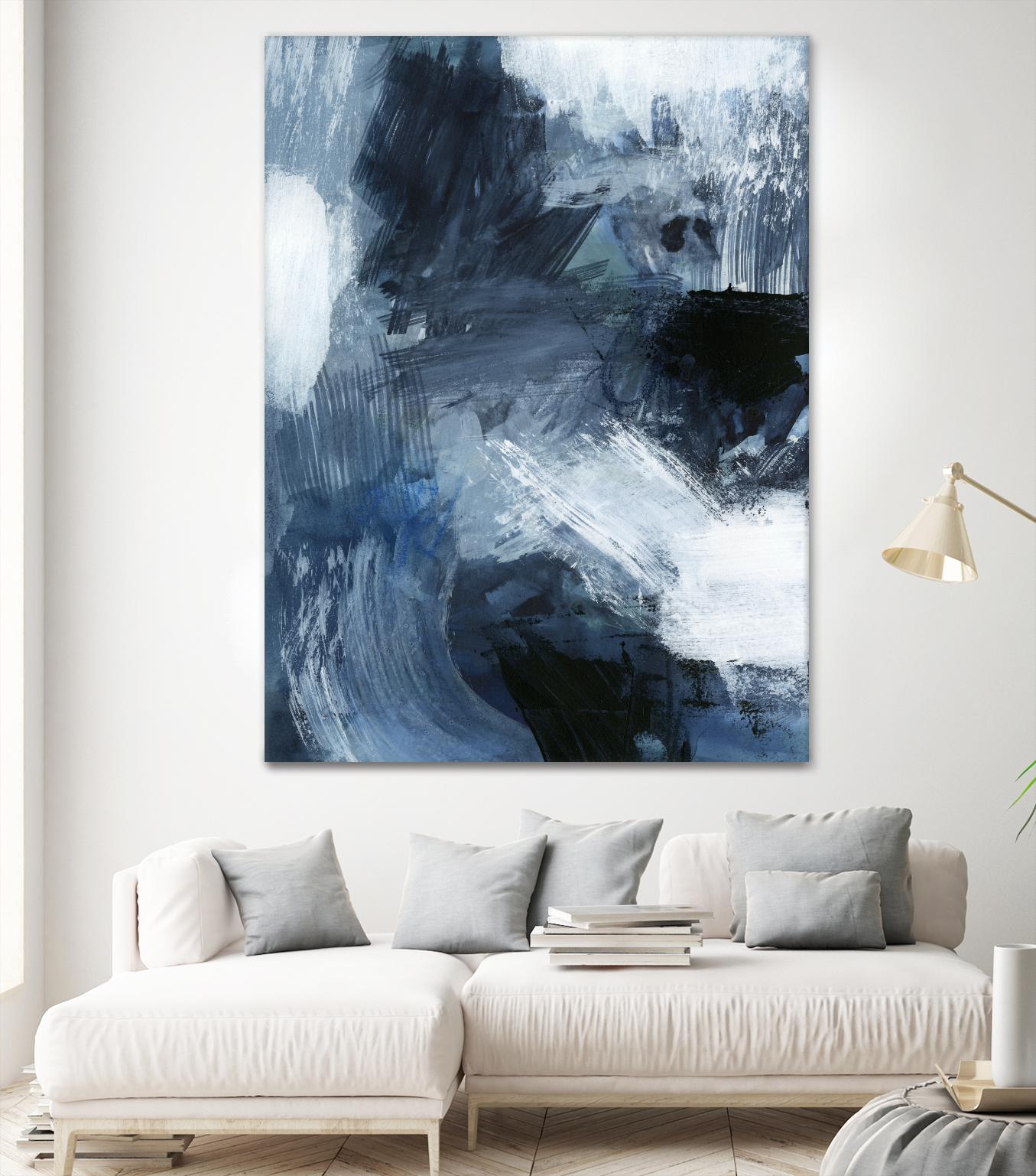 Composition in Blue III by Victoria Barnes on GIANT ART - blue abstract abstract