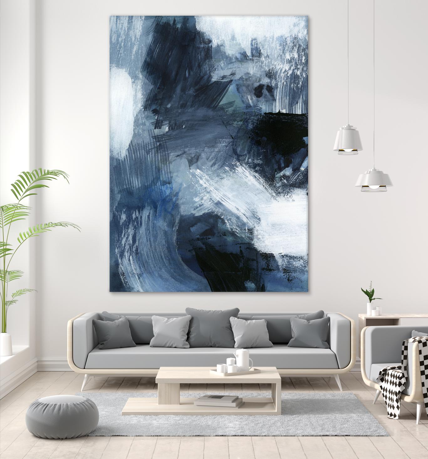 Composition in Blue III by Victoria Barnes on GIANT ART - blue abstract abstract