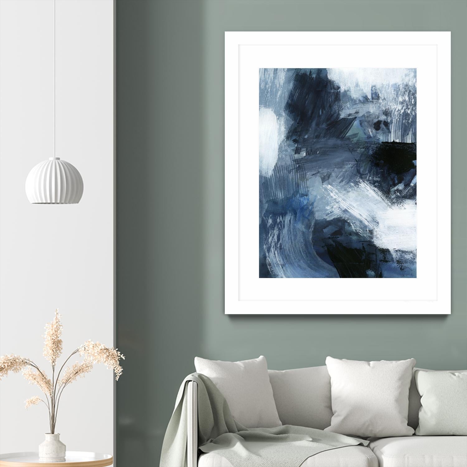 Composition in Blue III by Victoria Barnes on GIANT ART - blue abstract abstract
