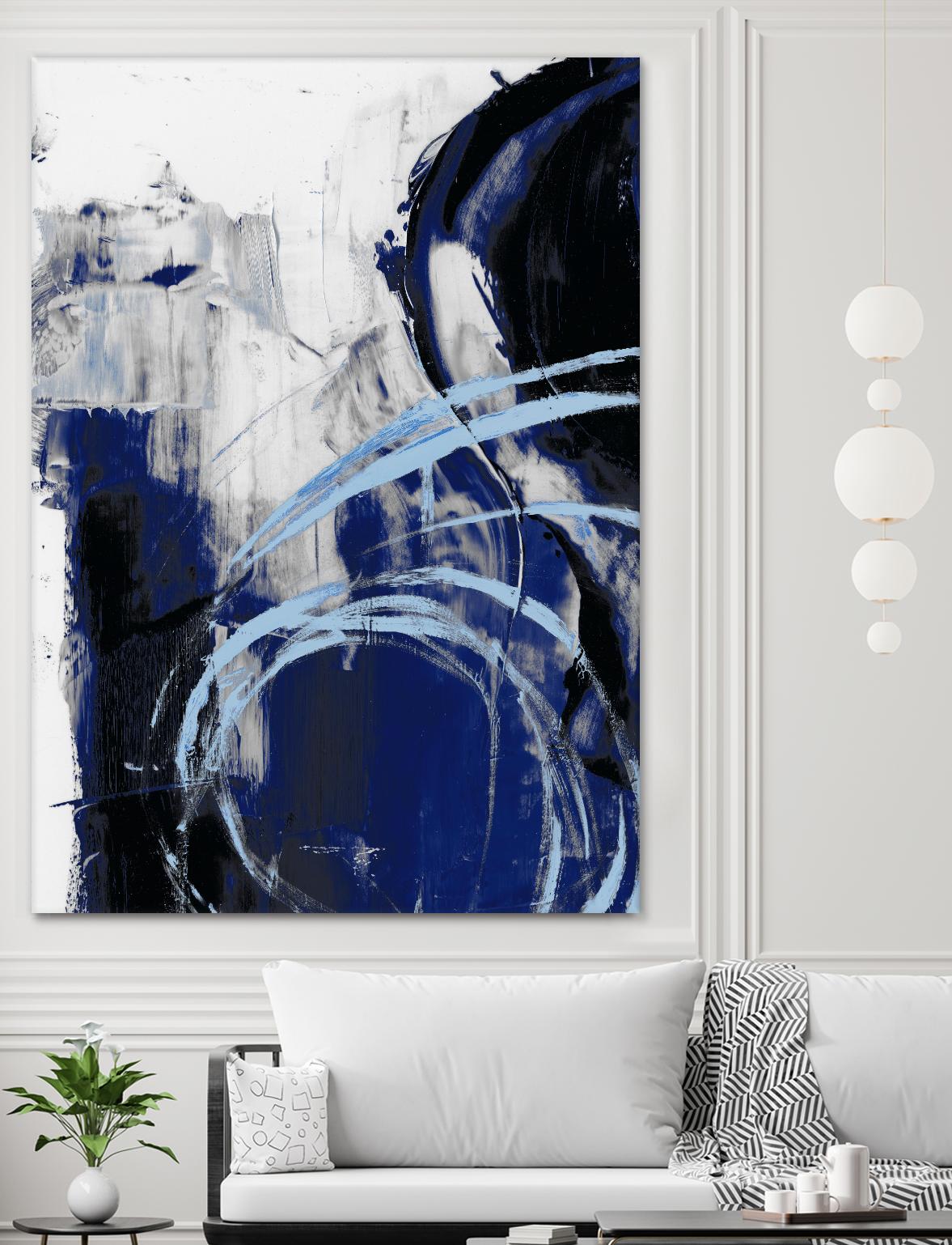 Indigo Interlude I by Ethan Harper on GIANT ART - blue abstract abstract
