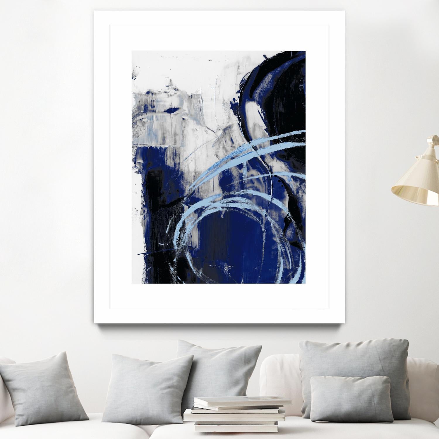 Indigo Interlude I by Ethan Harper on GIANT ART - blue abstract abstract