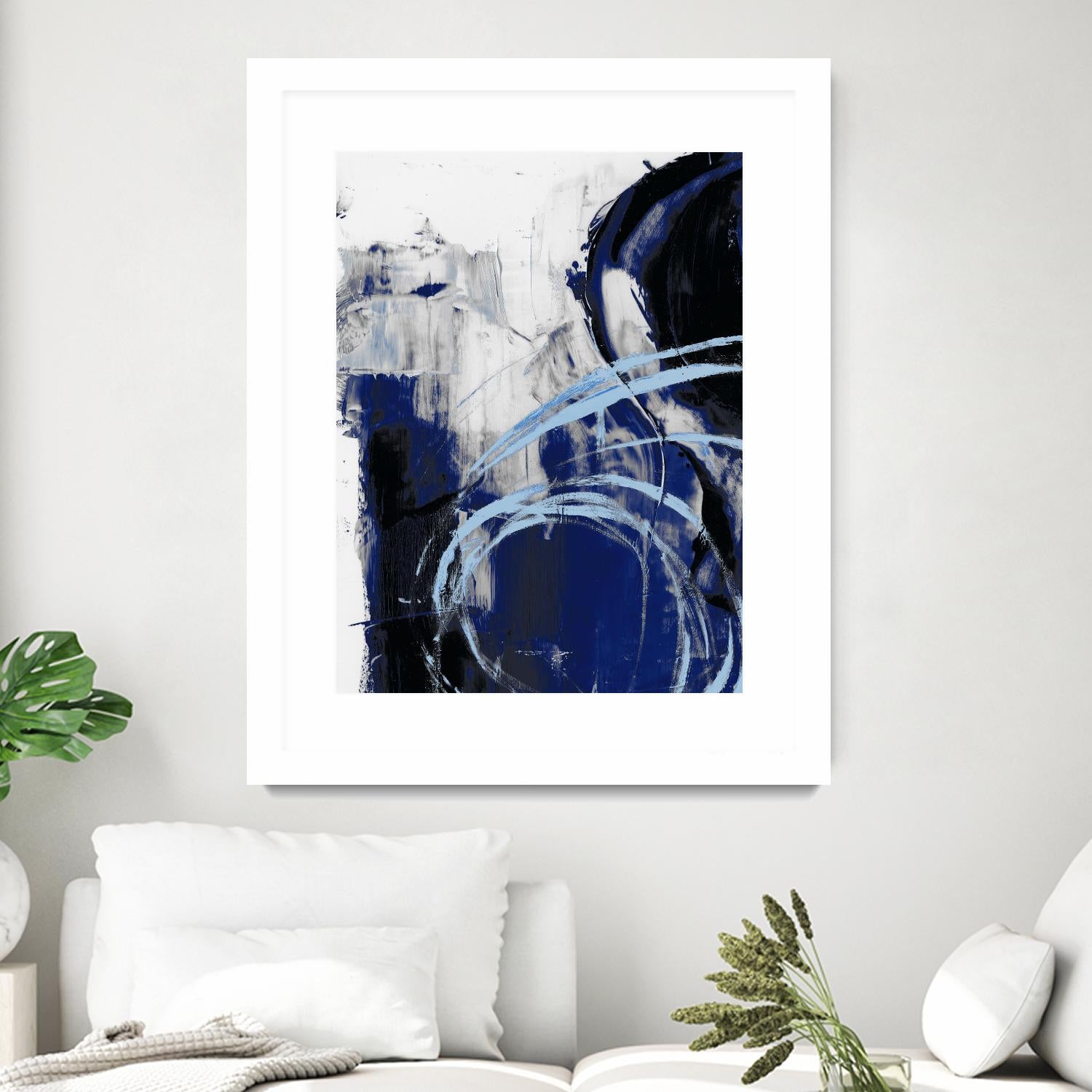 Indigo Interlude I by Ethan Harper on GIANT ART - blue abstract abstract