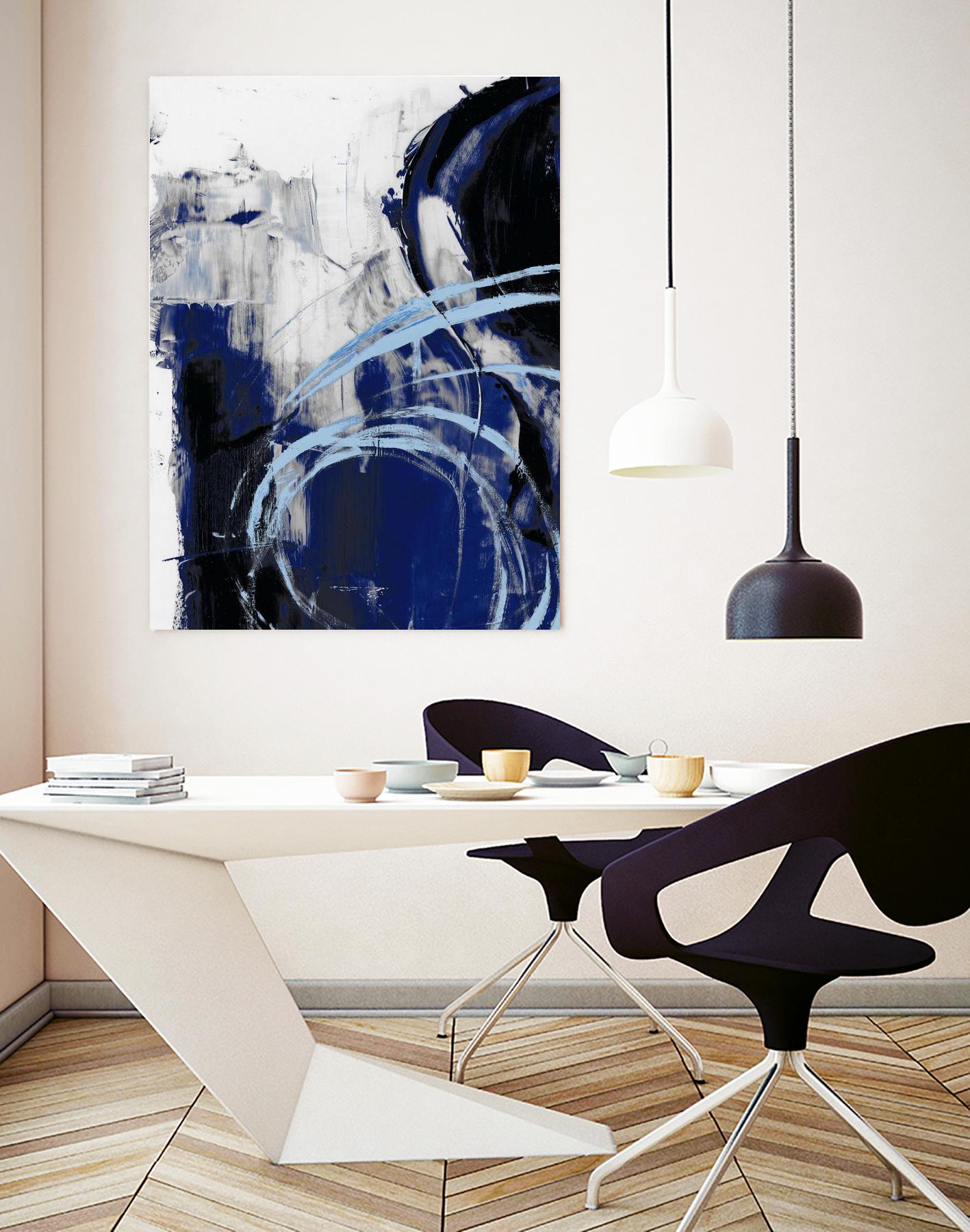 Indigo Interlude I by Ethan Harper on GIANT ART - blue abstract abstract