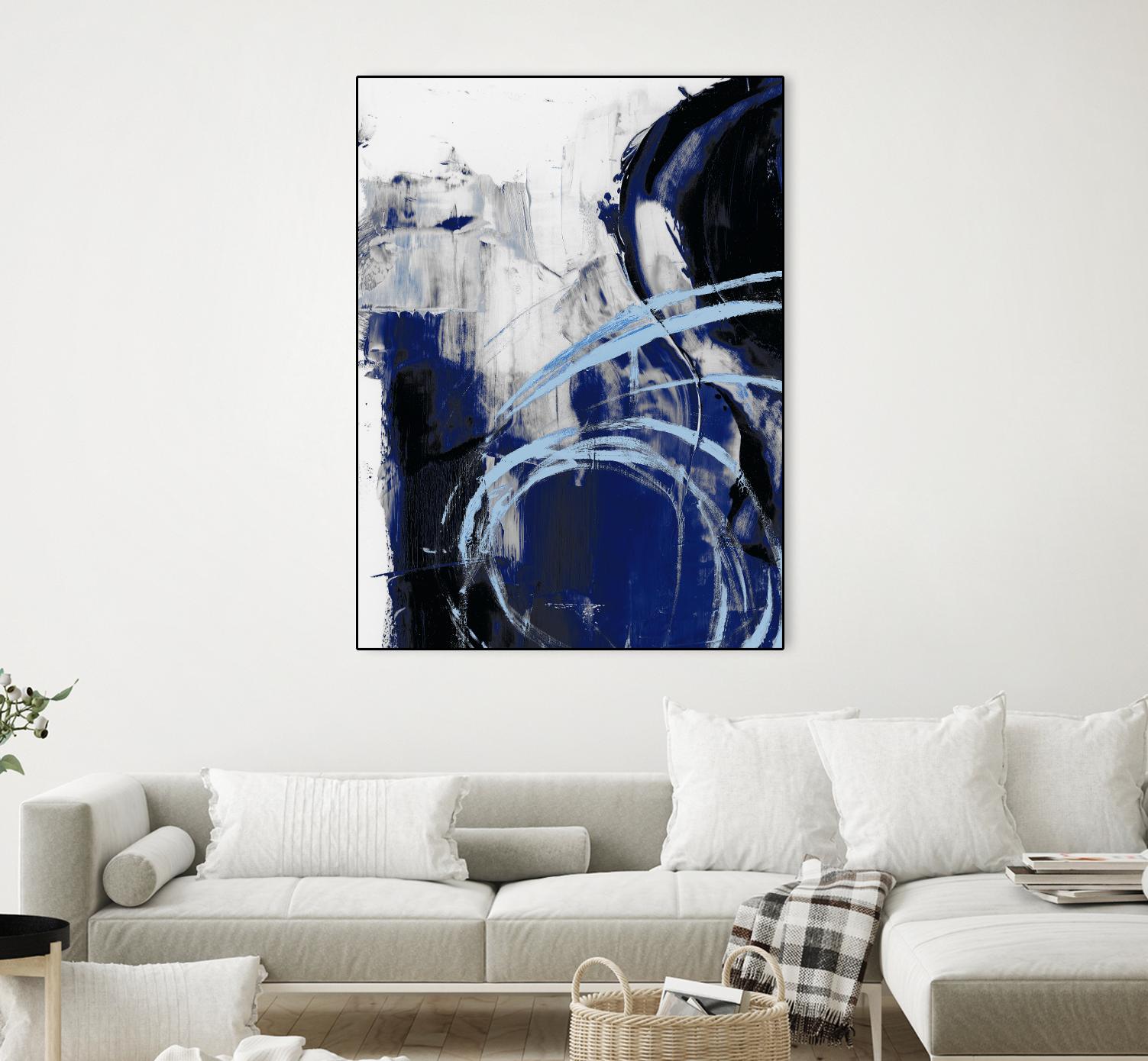 Indigo Interlude I by Ethan Harper on GIANT ART - blue abstract abstract