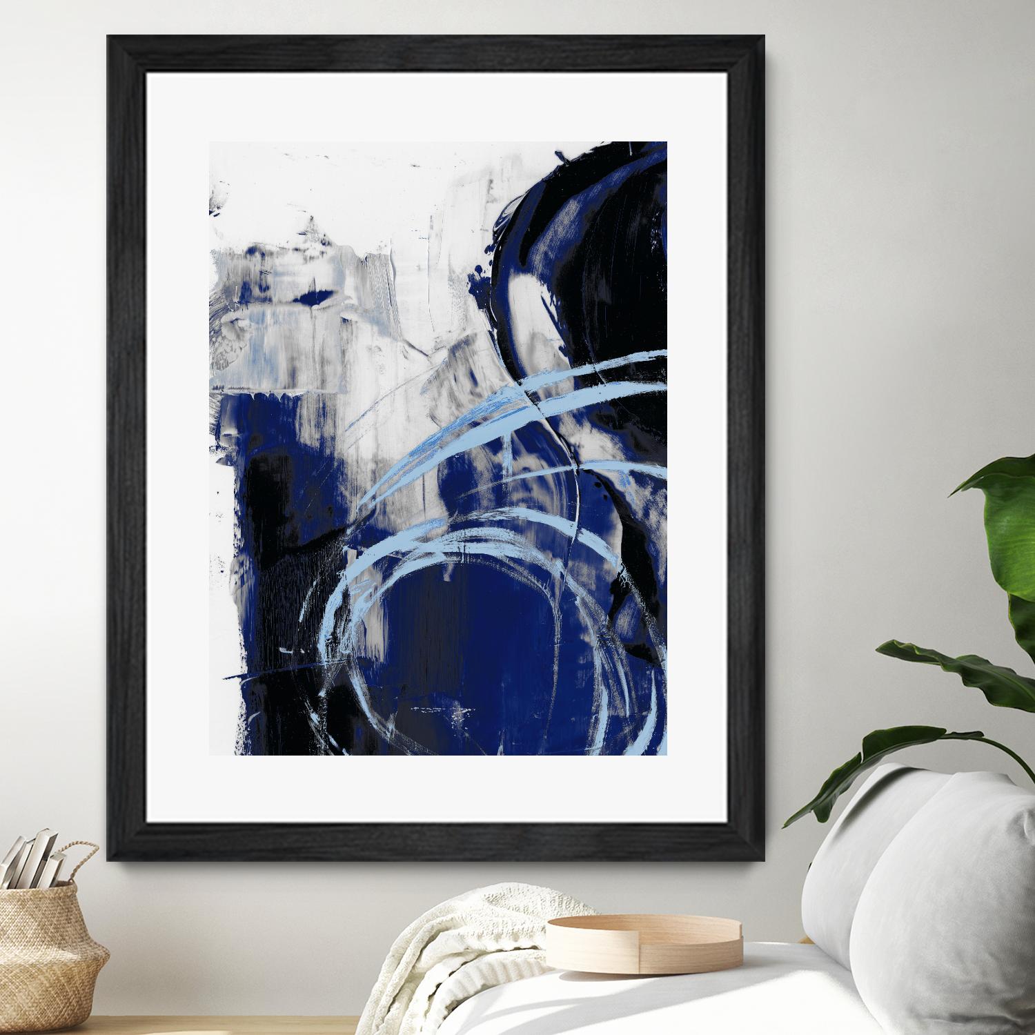 Indigo Interlude I by Ethan Harper on GIANT ART - blue abstract abstract