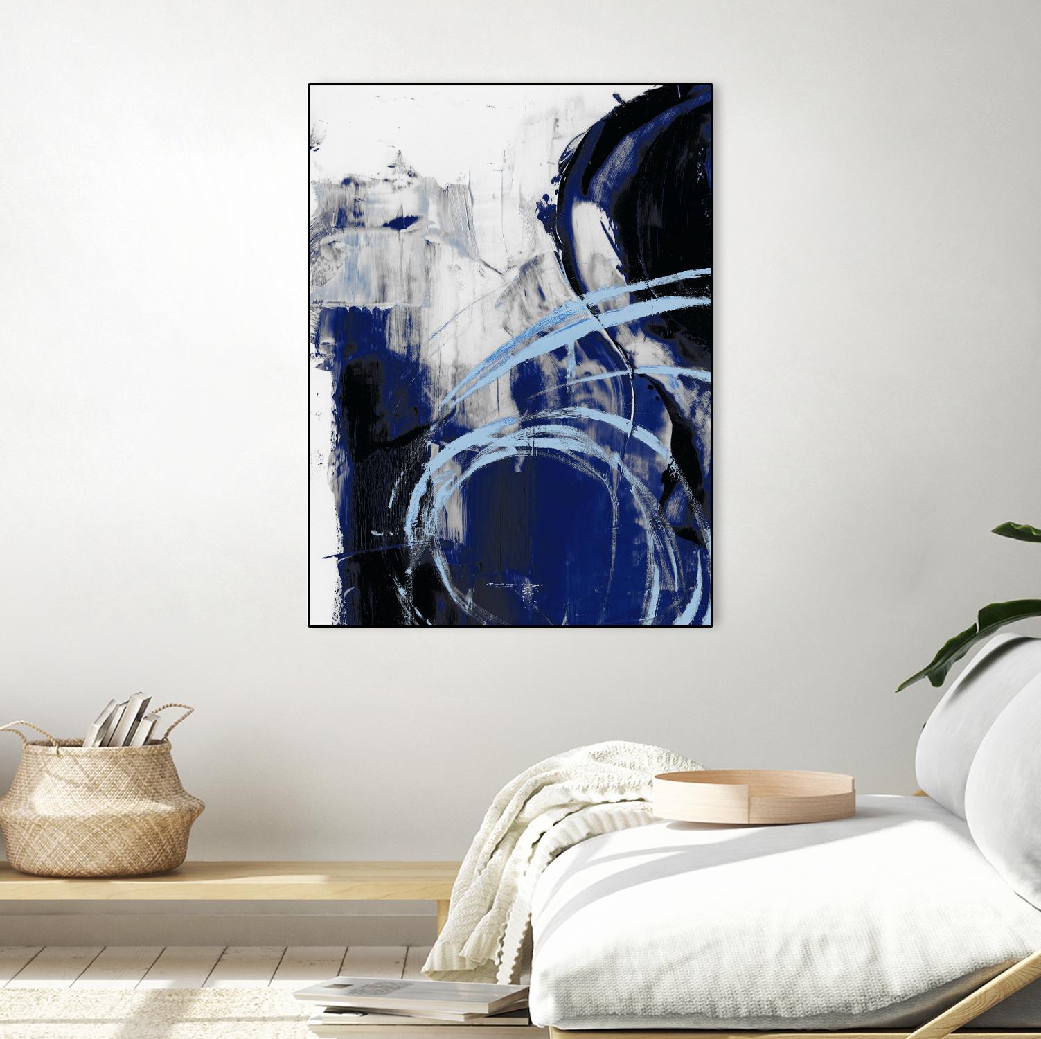 Indigo Interlude I by Ethan Harper on GIANT ART - blue abstract abstract