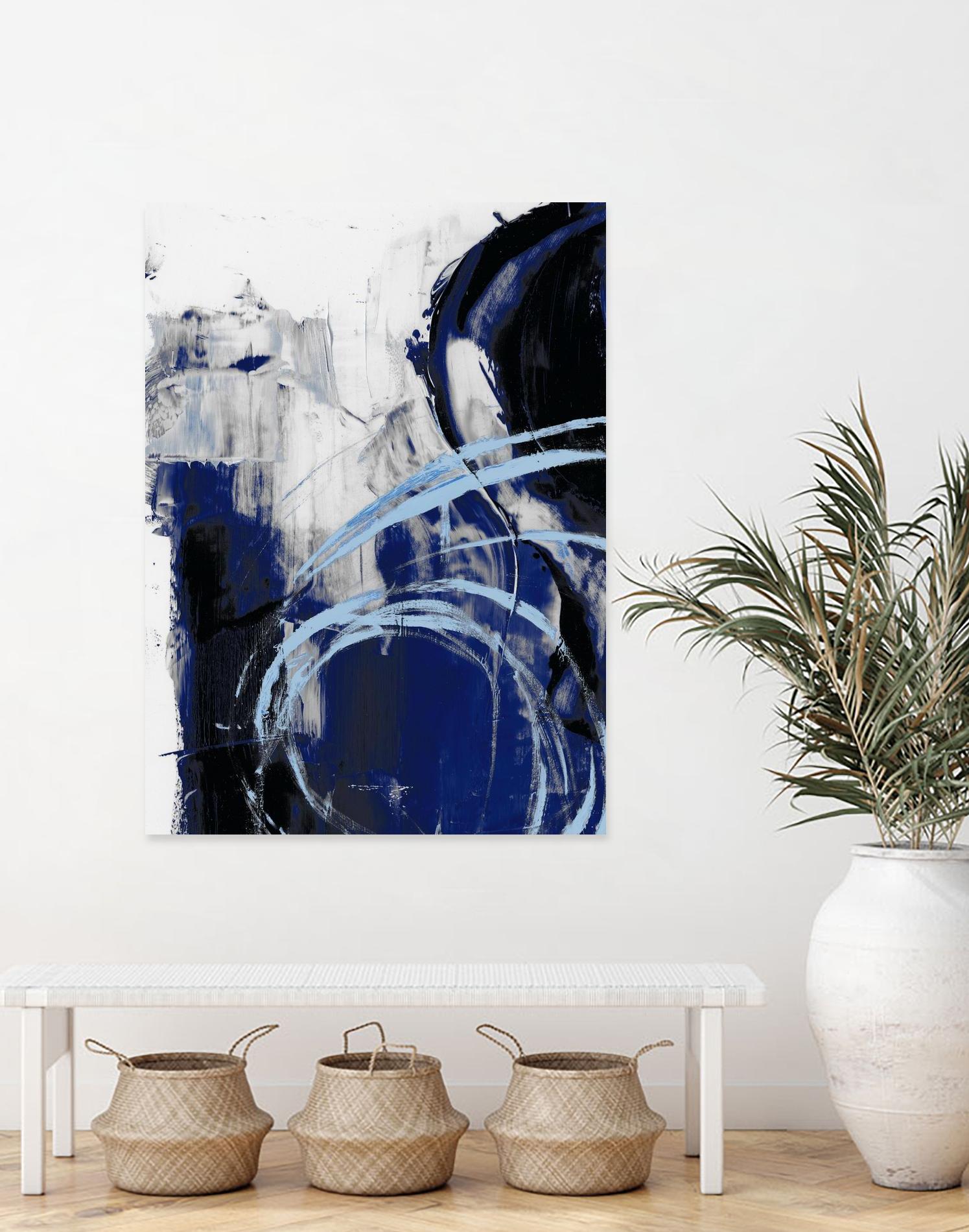 Indigo Interlude I by Ethan Harper on GIANT ART - blue abstract abstract