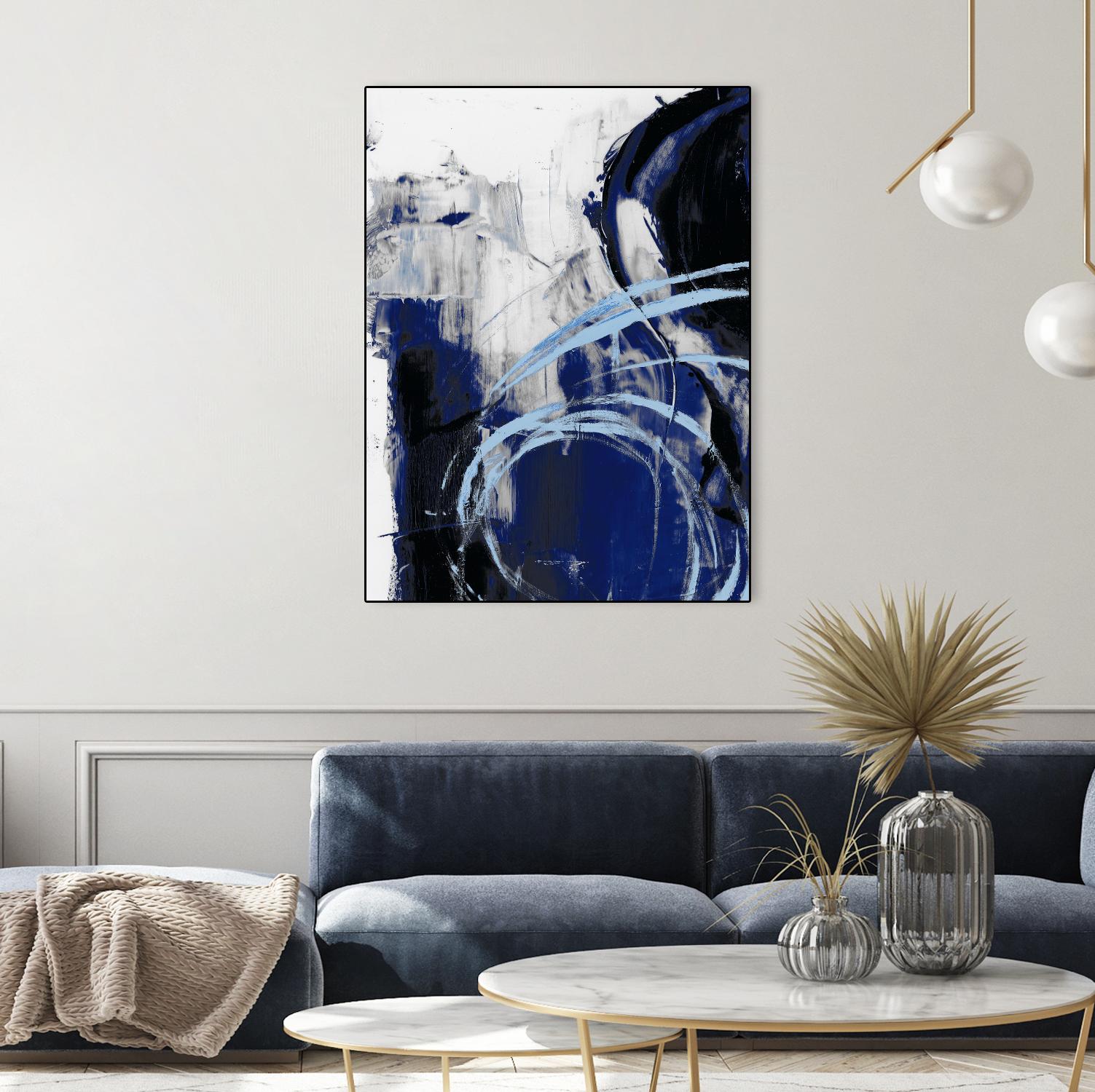 Indigo Interlude I by Ethan Harper on GIANT ART - blue abstract abstract