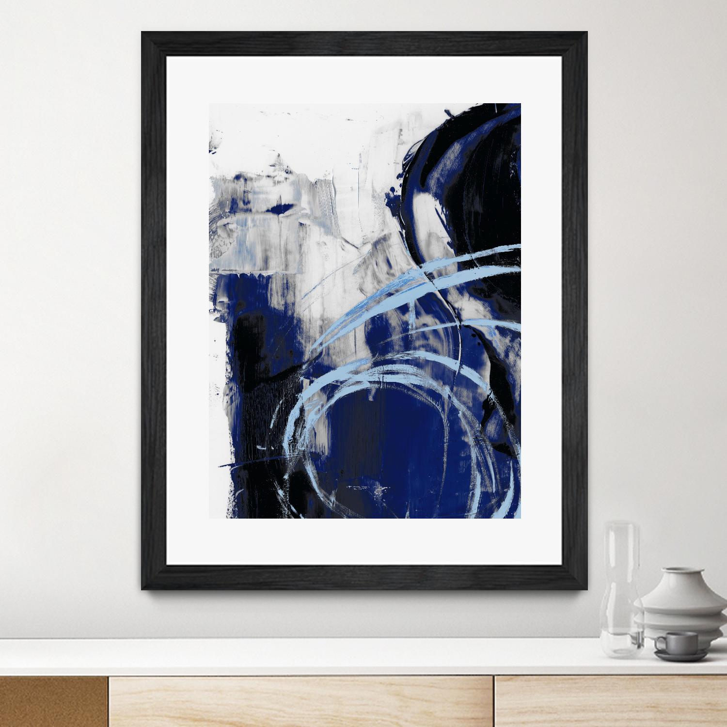 Indigo Interlude I by Ethan Harper on GIANT ART - blue abstract abstract