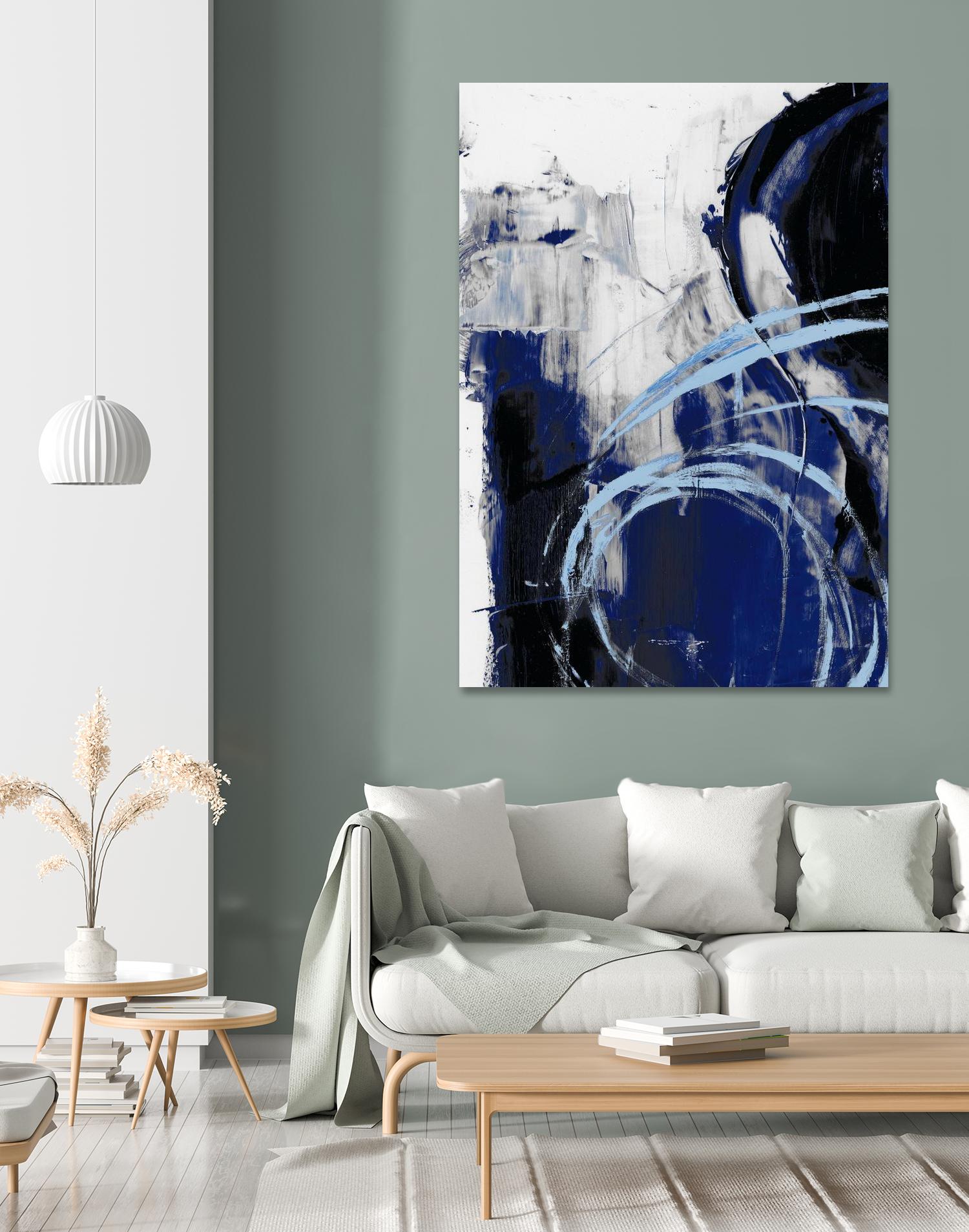 Indigo Interlude I by Ethan Harper on GIANT ART - blue abstract abstract