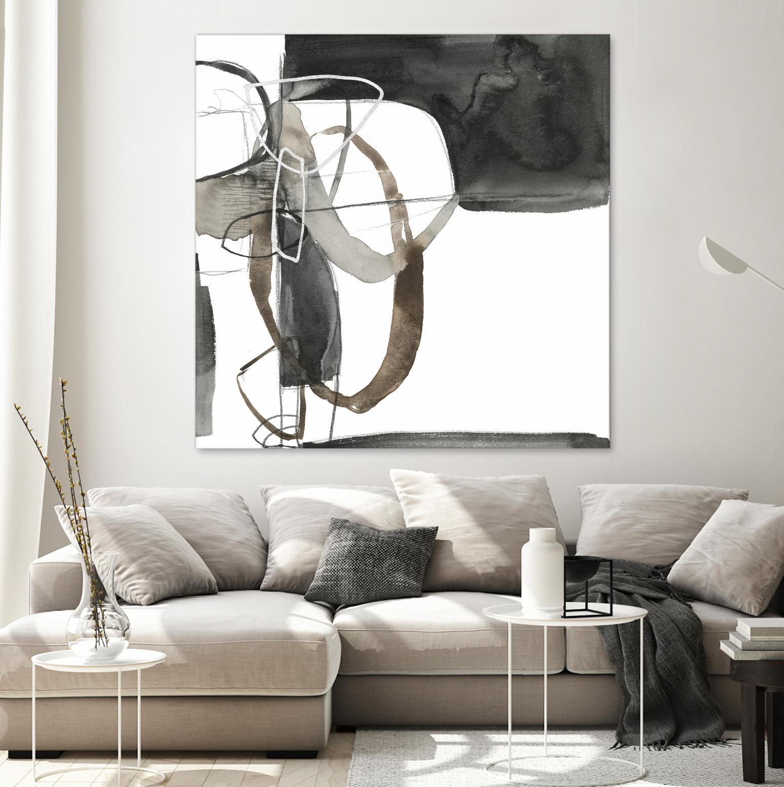 Interlocked II by Jennifer Goldberger on GIANT ART - white abstract abstract