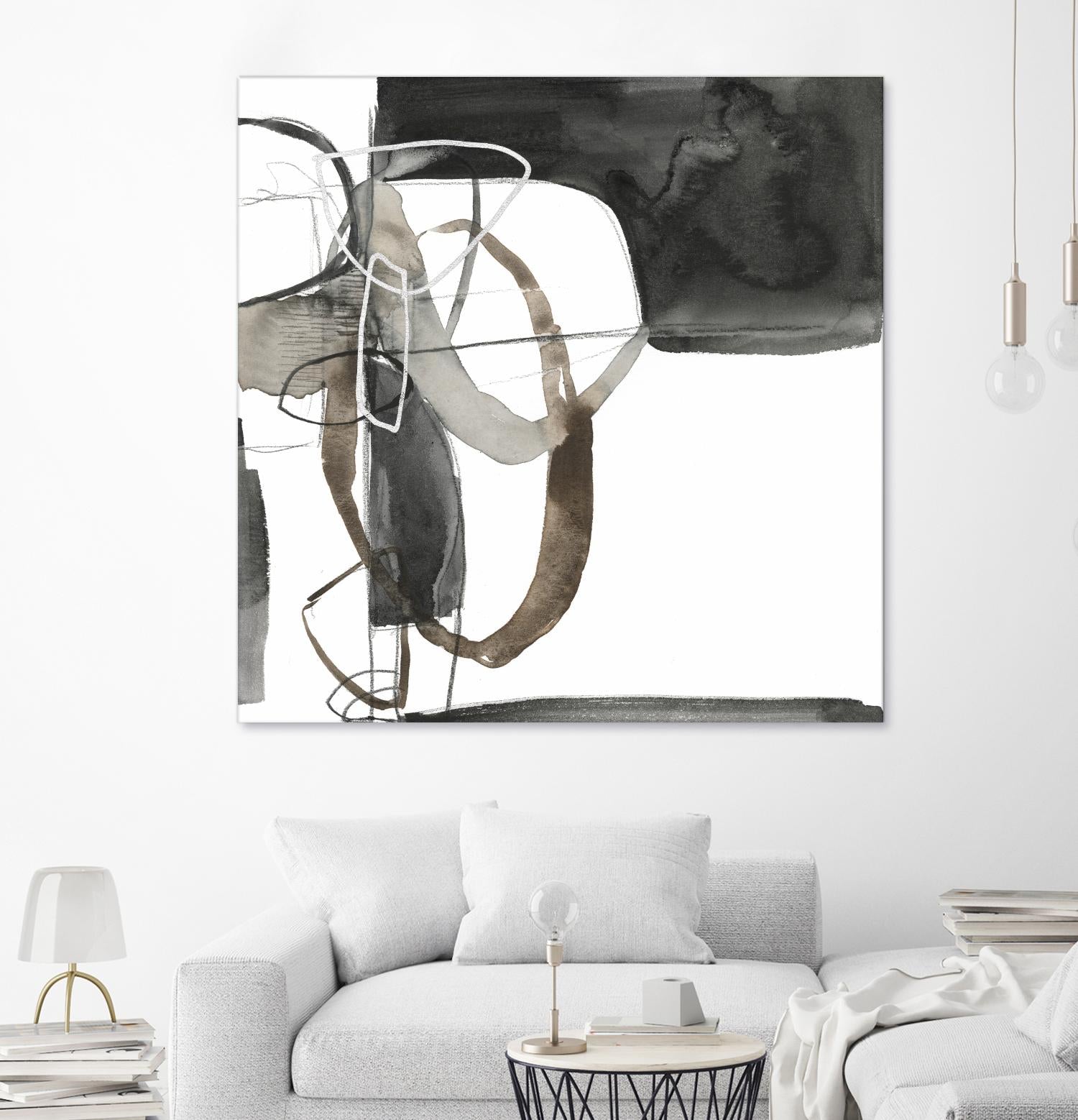 Interlocked II by Jennifer Goldberger on GIANT ART - white abstract abstract