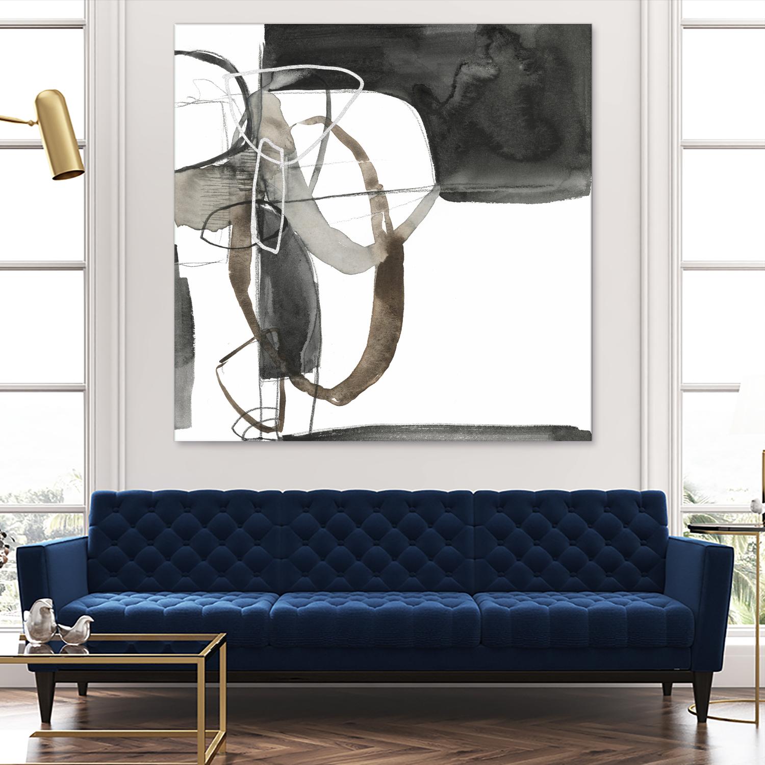 Interlocked II by Jennifer Goldberger on GIANT ART - white abstract abstract