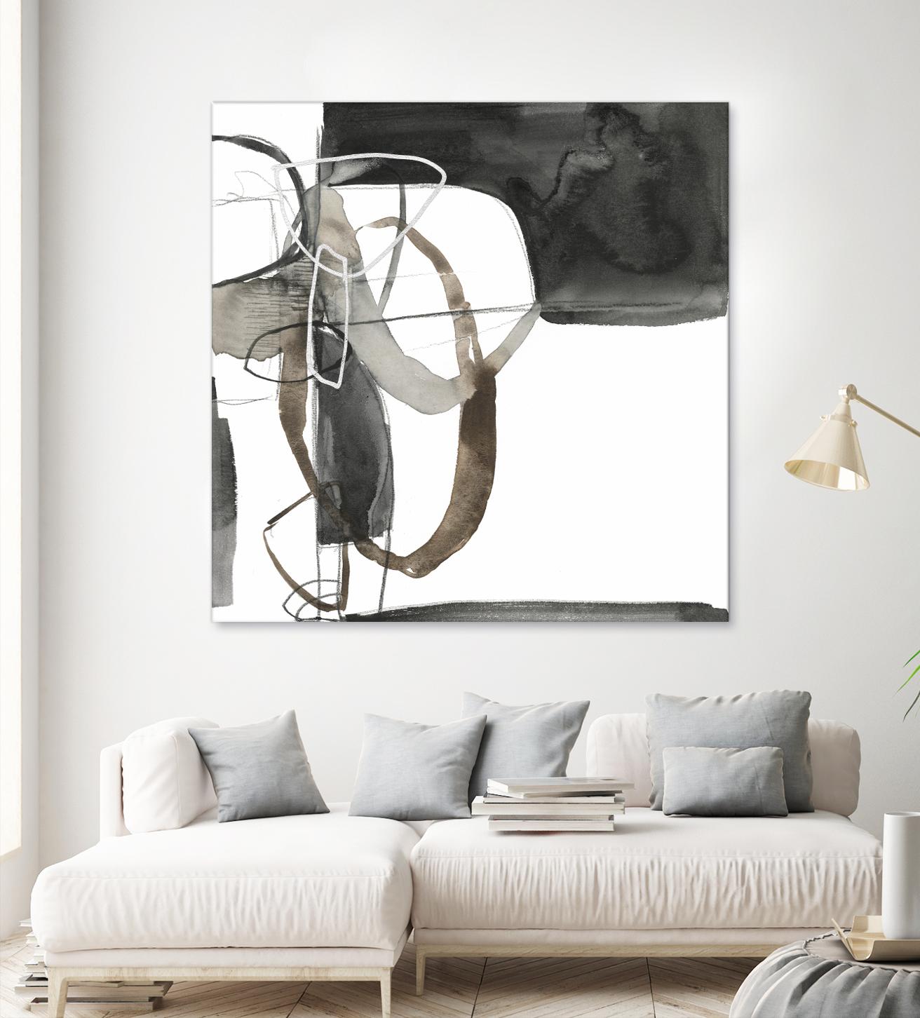 Interlocked II by Jennifer Goldberger on GIANT ART - white abstract abstract