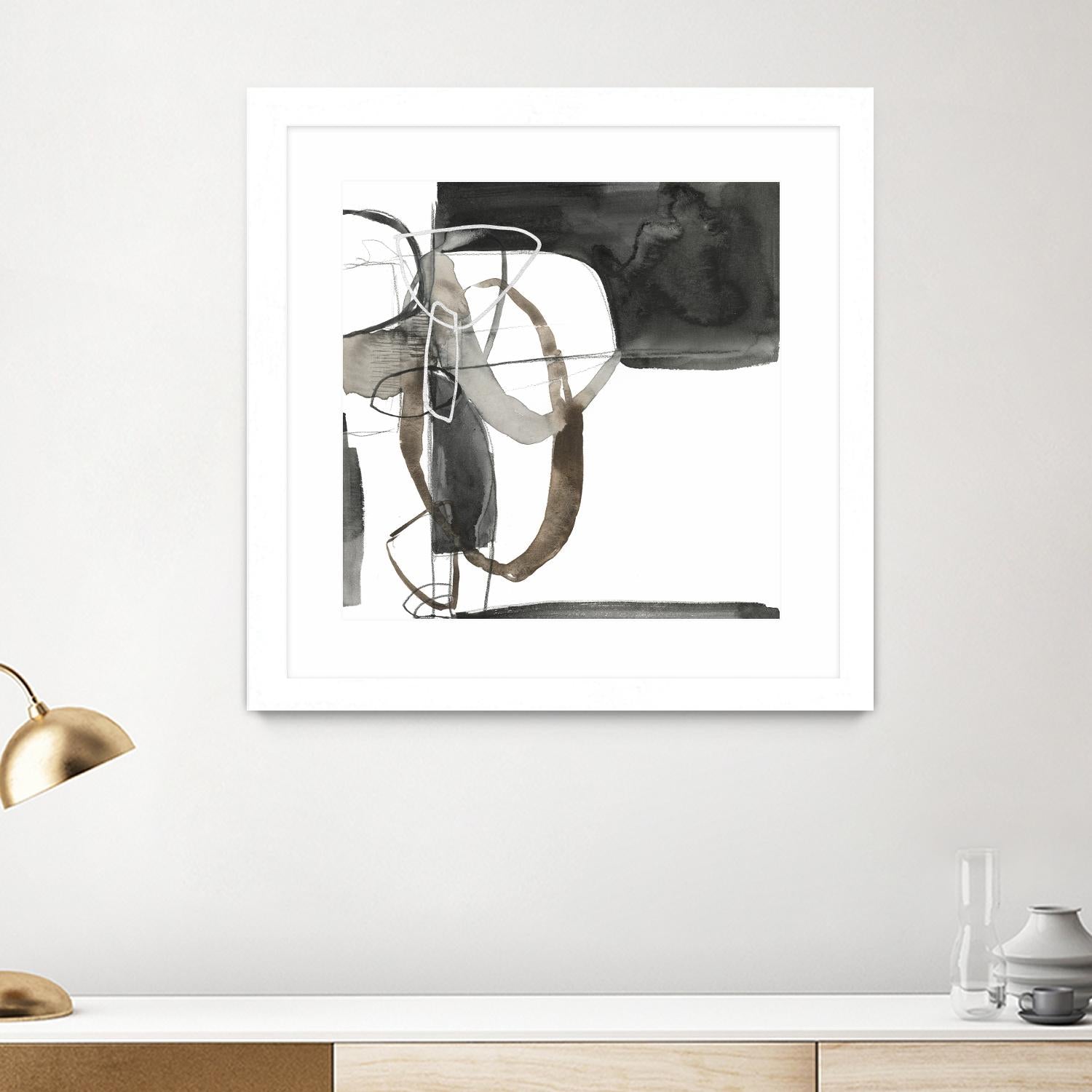 Interlocked II by Jennifer Goldberger on GIANT ART - white abstract abstract