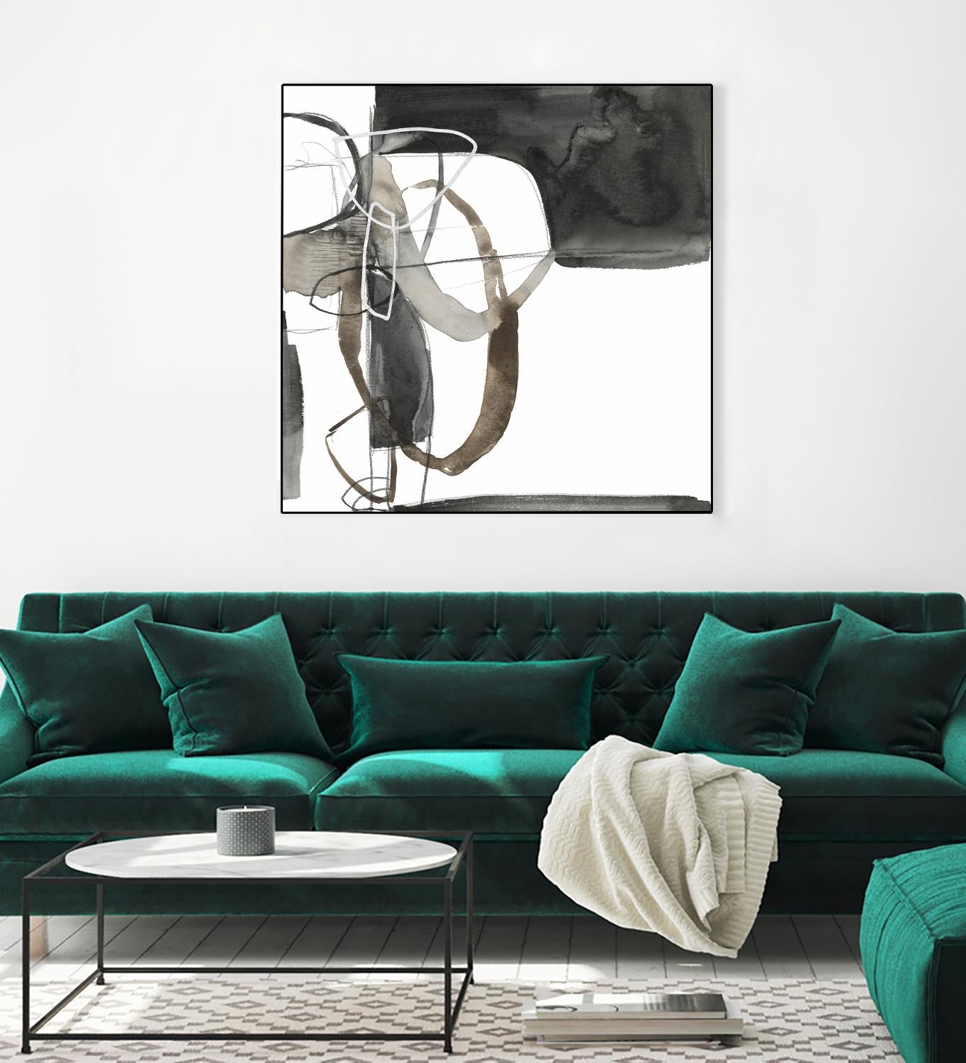 Interlocked II by Jennifer Goldberger on GIANT ART - white abstract abstract