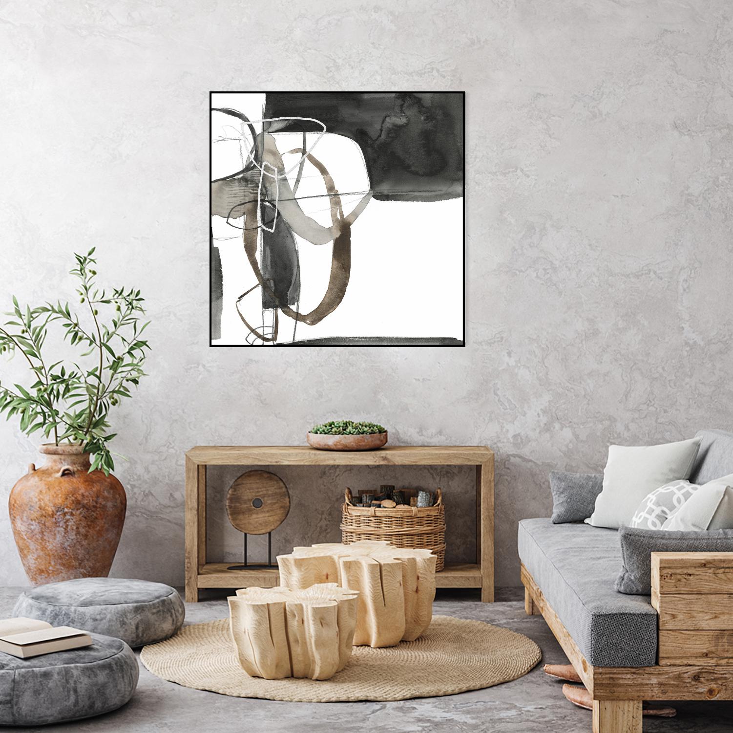 Interlocked II by Jennifer Goldberger on GIANT ART - white abstract abstract