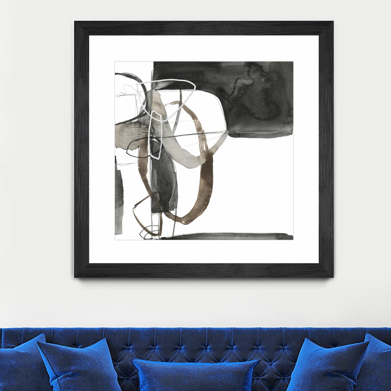 Interlocked II by Jennifer Goldberger on GIANT ART - white abstract abstract