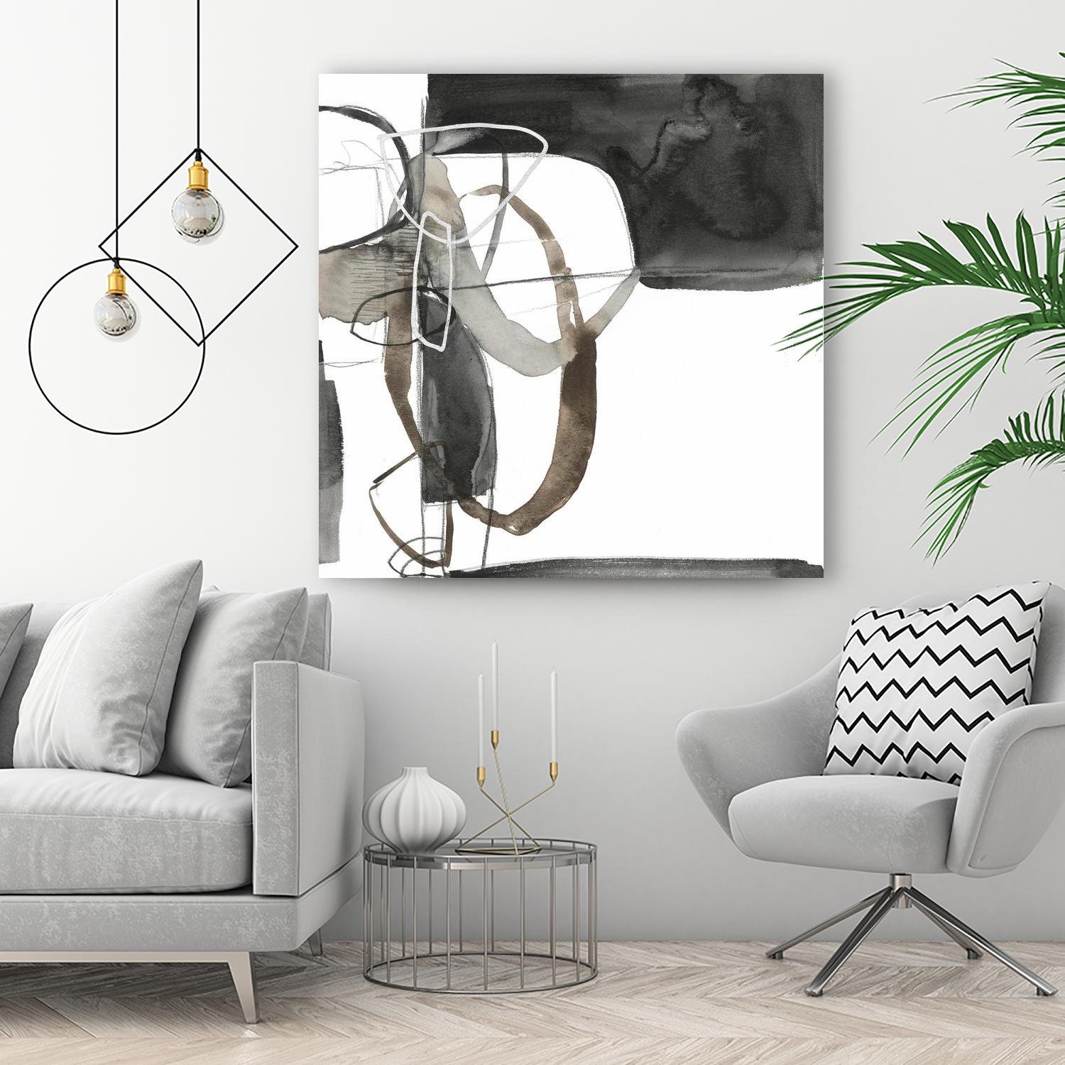 Interlocked II by Jennifer Goldberger on GIANT ART - white abstract abstract