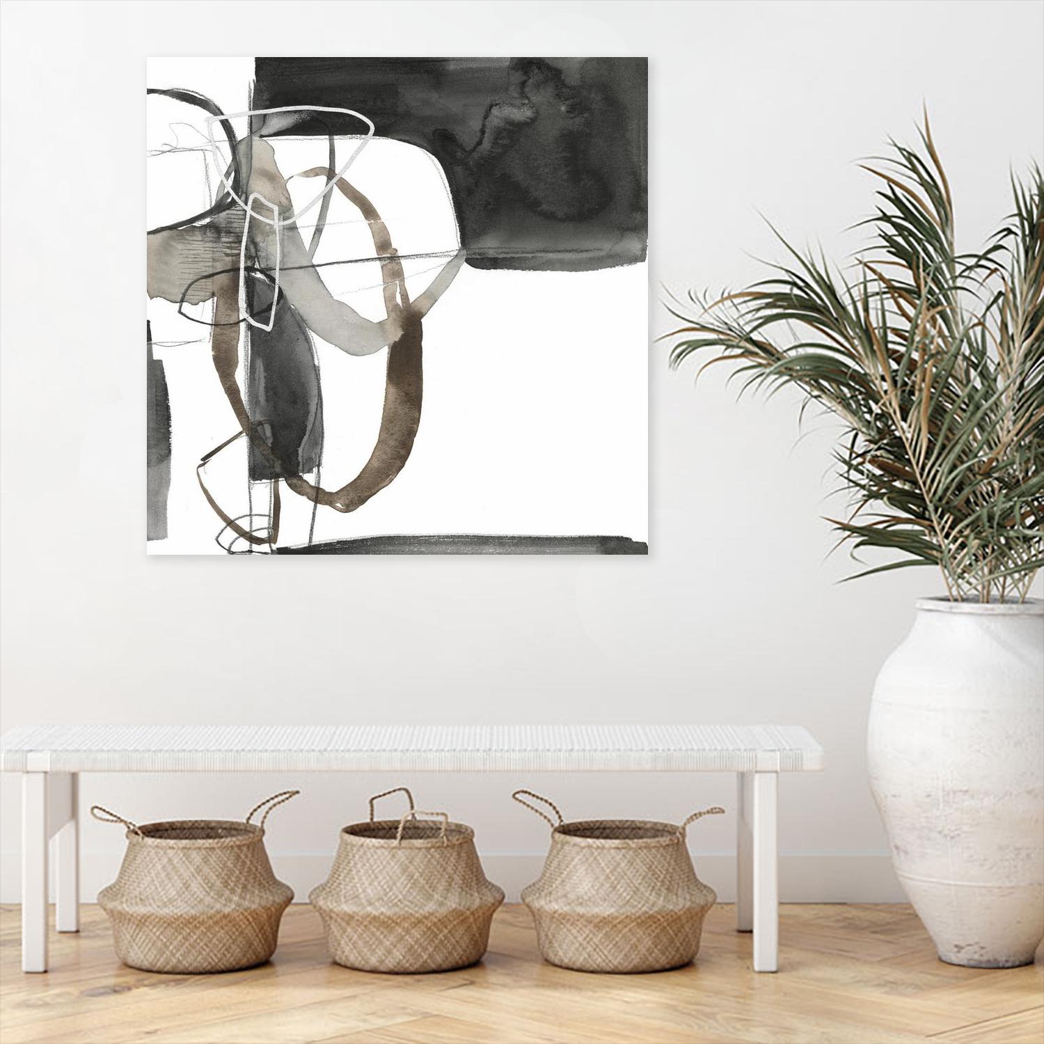 Interlocked II by Jennifer Goldberger on GIANT ART - white abstract abstract