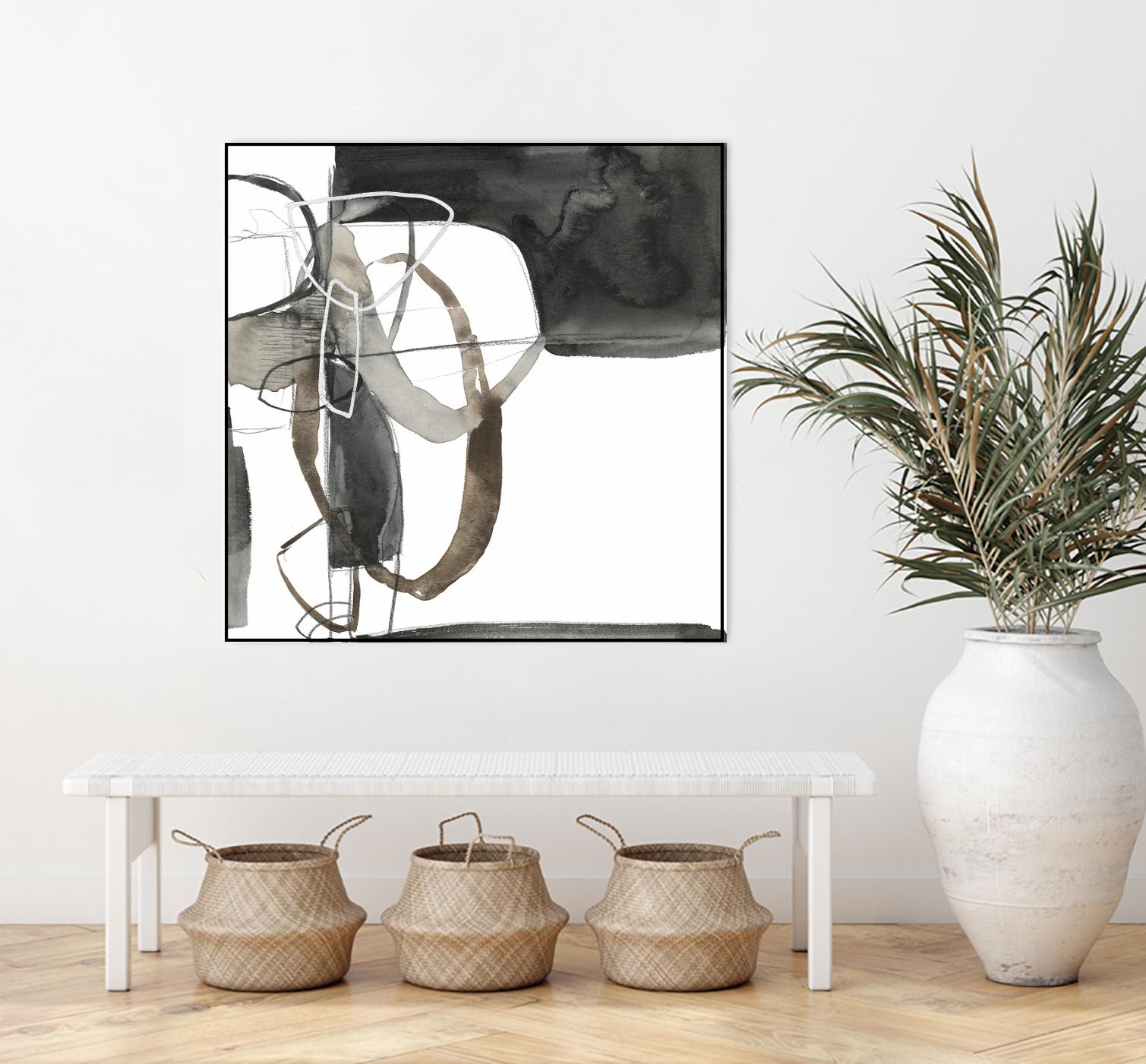 Interlocked II by Jennifer Goldberger on GIANT ART - white abstract abstract