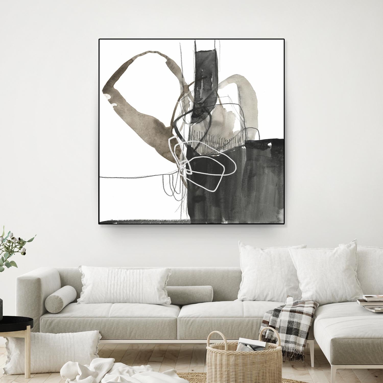 Interlocked III by Jennifer Goldberger on GIANT ART - white abstract abstract