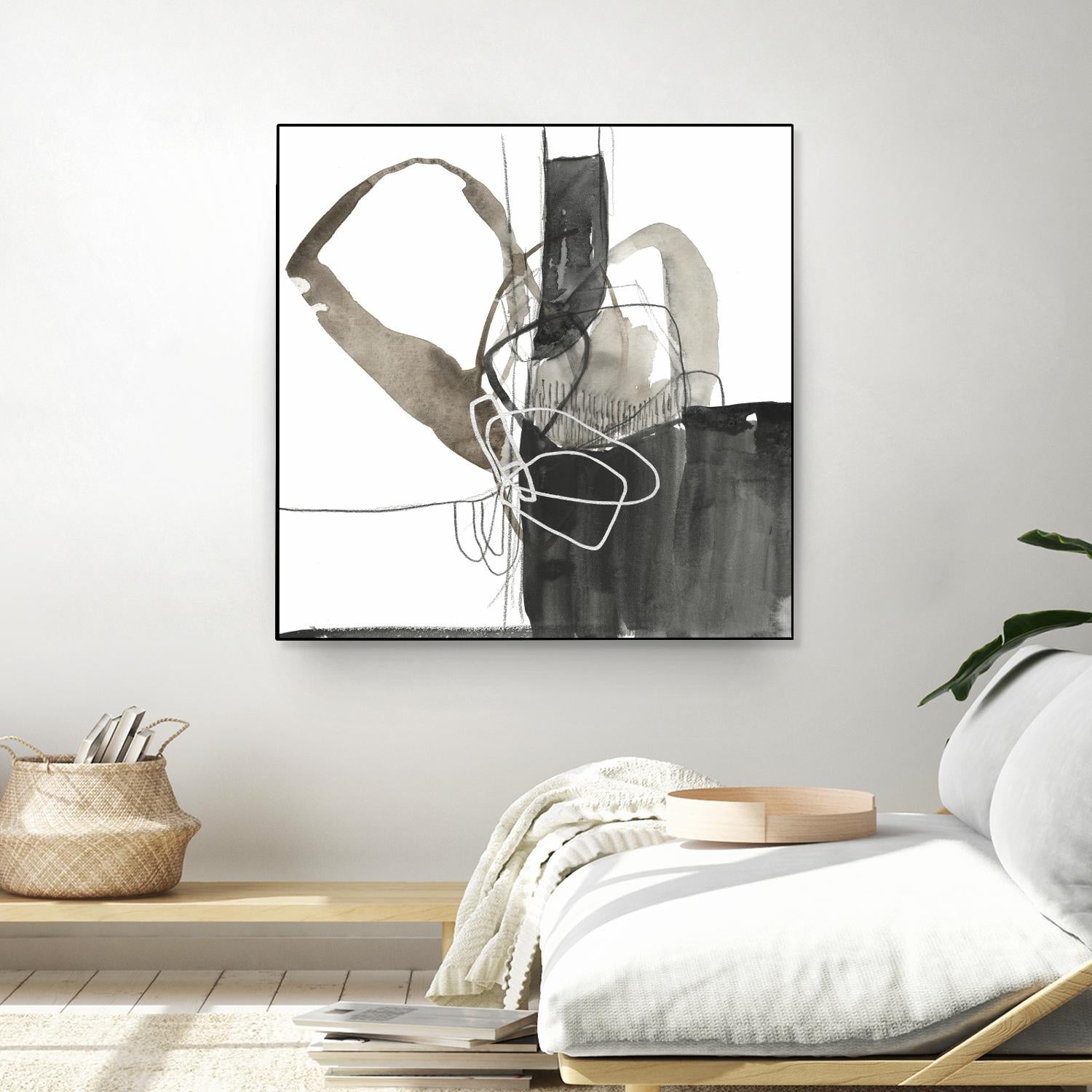 Interlocked III by Jennifer Goldberger on GIANT ART - white abstract abstract