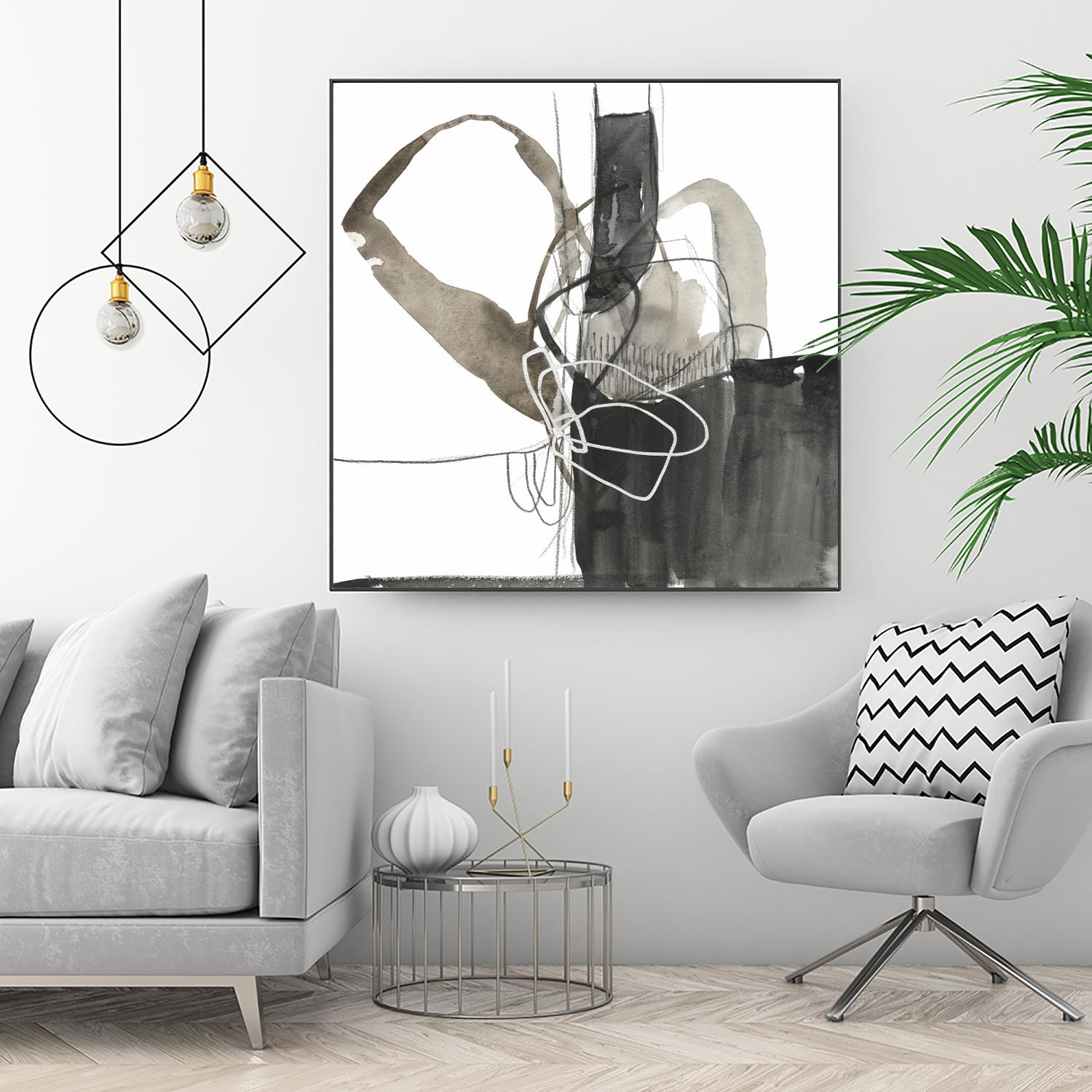 Interlocked III by Jennifer Goldberger on GIANT ART - white abstract abstract