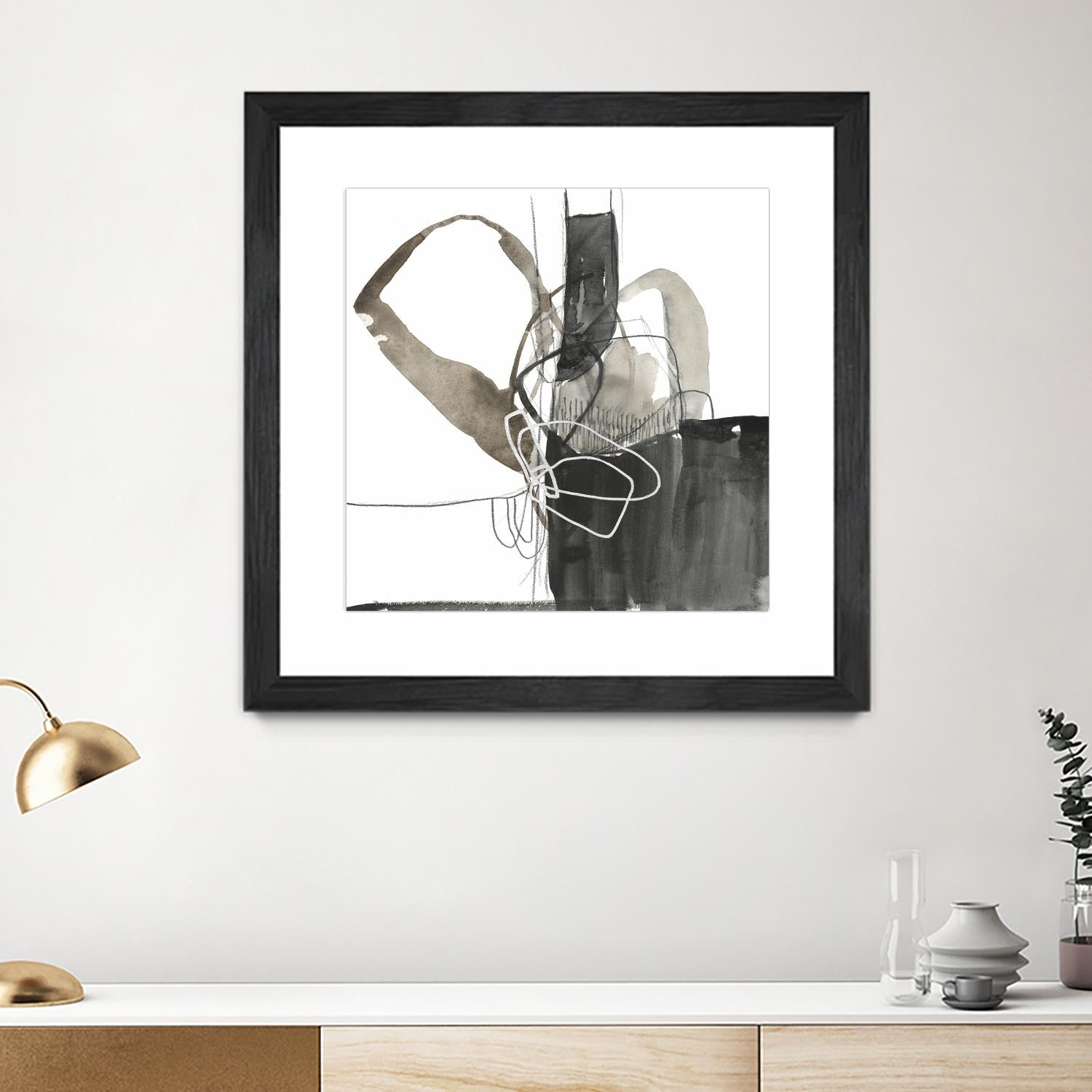 Interlocked III by Jennifer Goldberger on GIANT ART - white abstract abstract