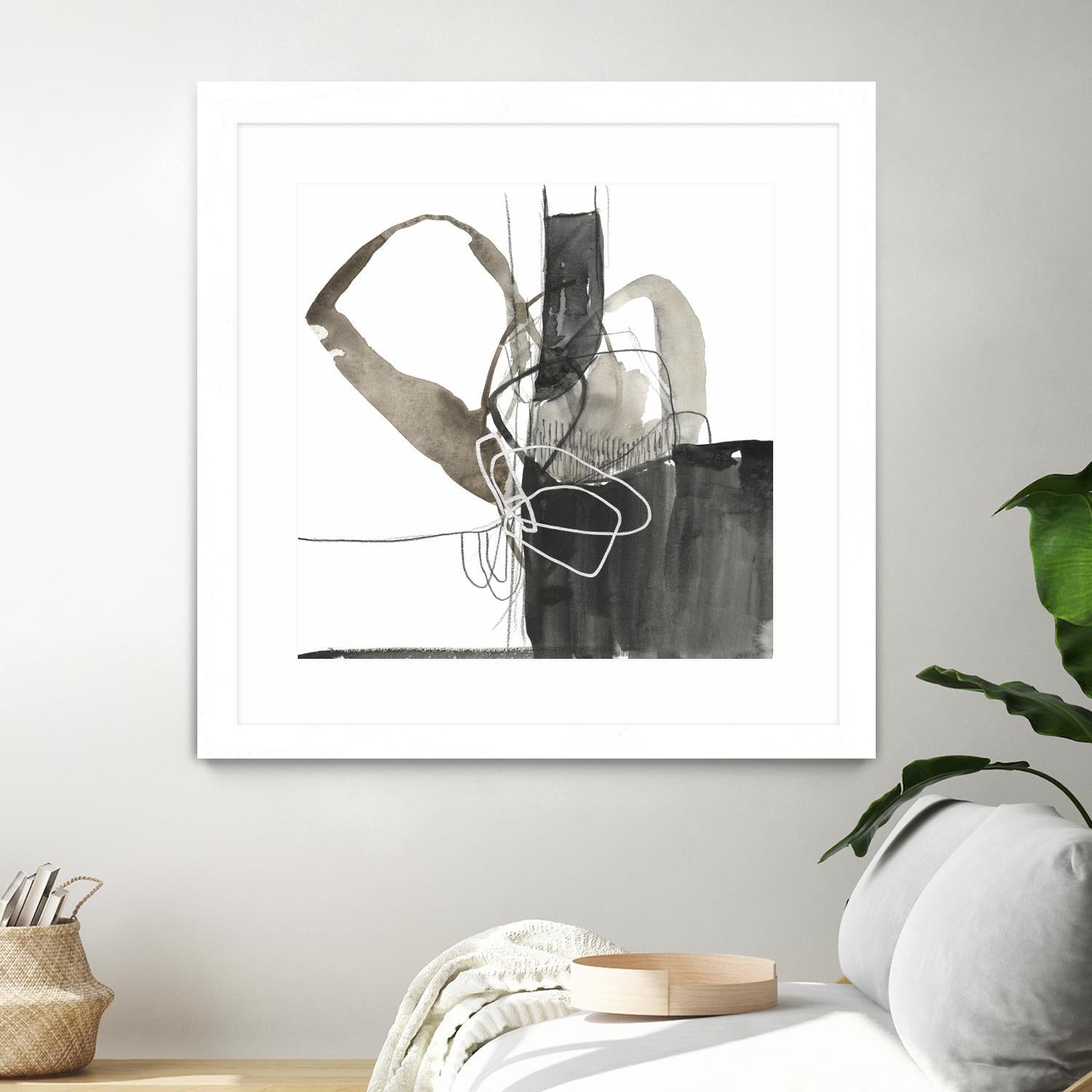 Interlocked III by Jennifer Goldberger on GIANT ART - white abstract abstract